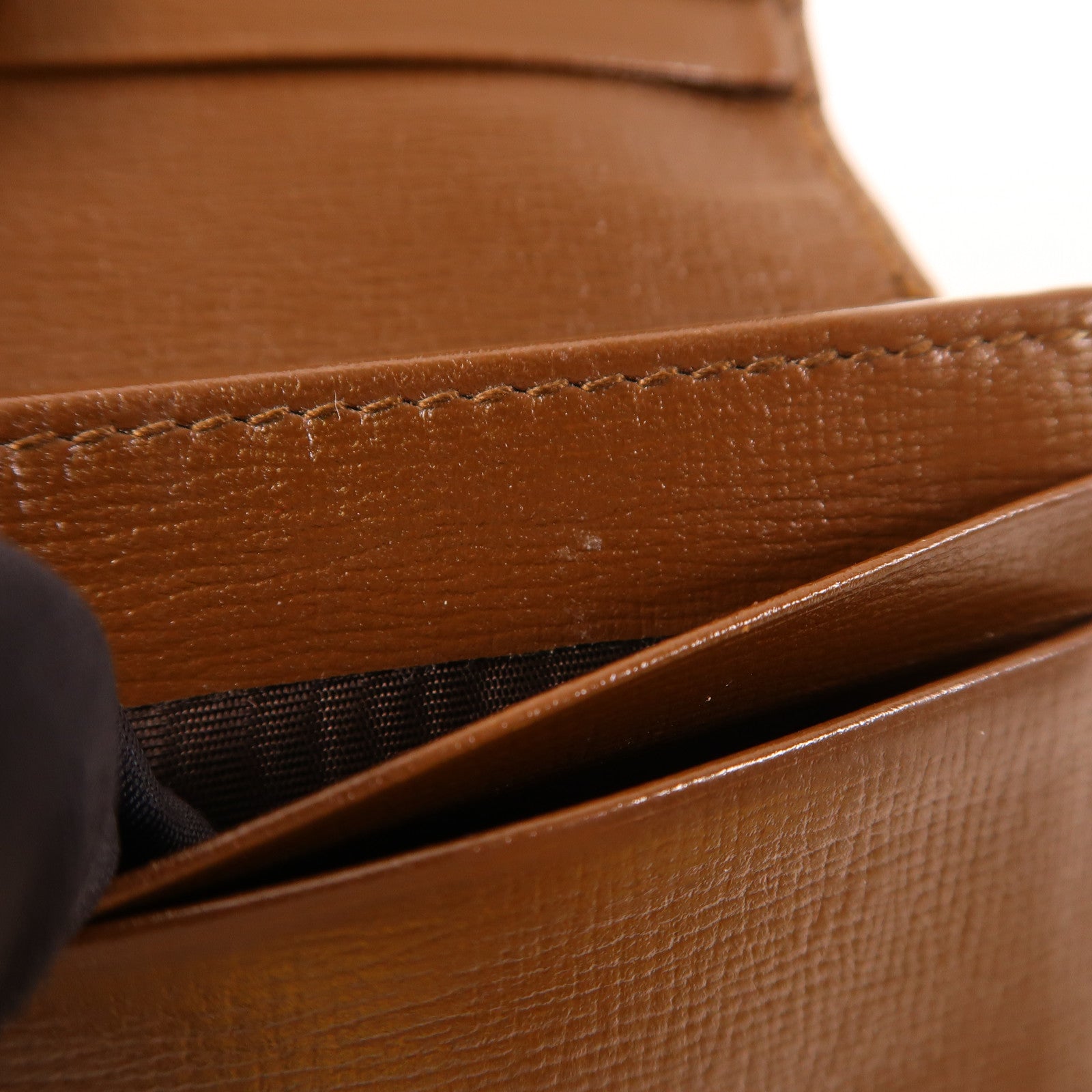 GUCCI 塗層帆布Horsebit 1955金扣錢包