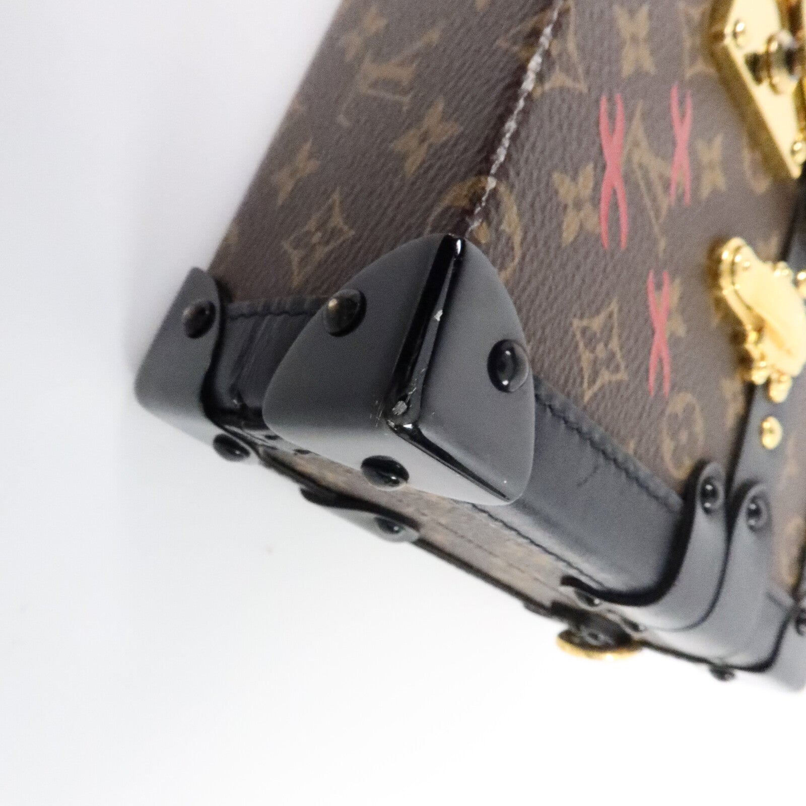 LOUIS VUITTON Monogram Petite Malle金扣肩背袋