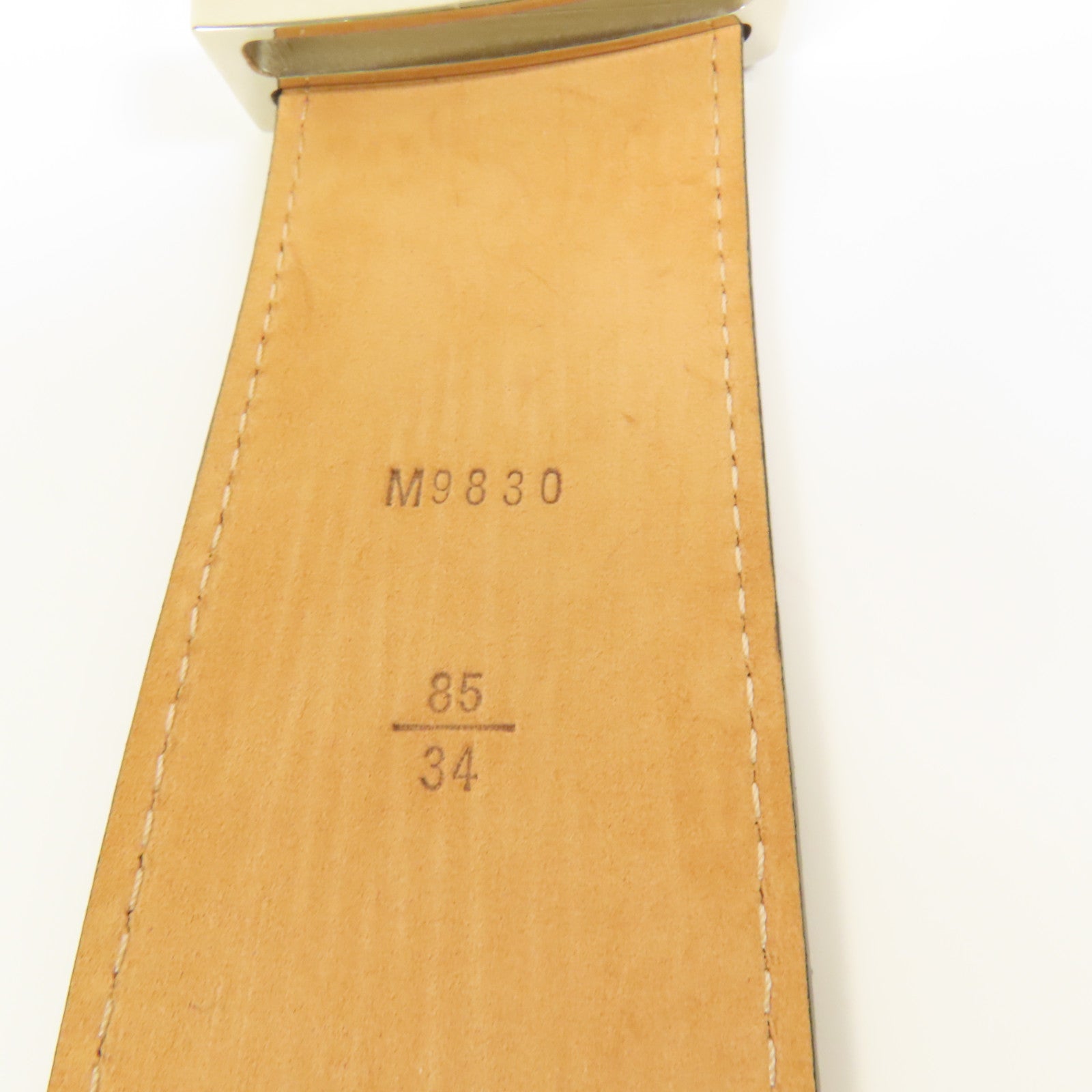 LOUIS VUITTON Epi Belt銀扣皮帶