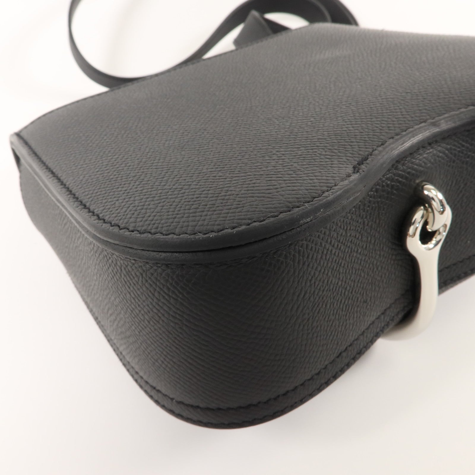 HERMES Epsom皮革Della Cavalleria Mini肩背袋Noir