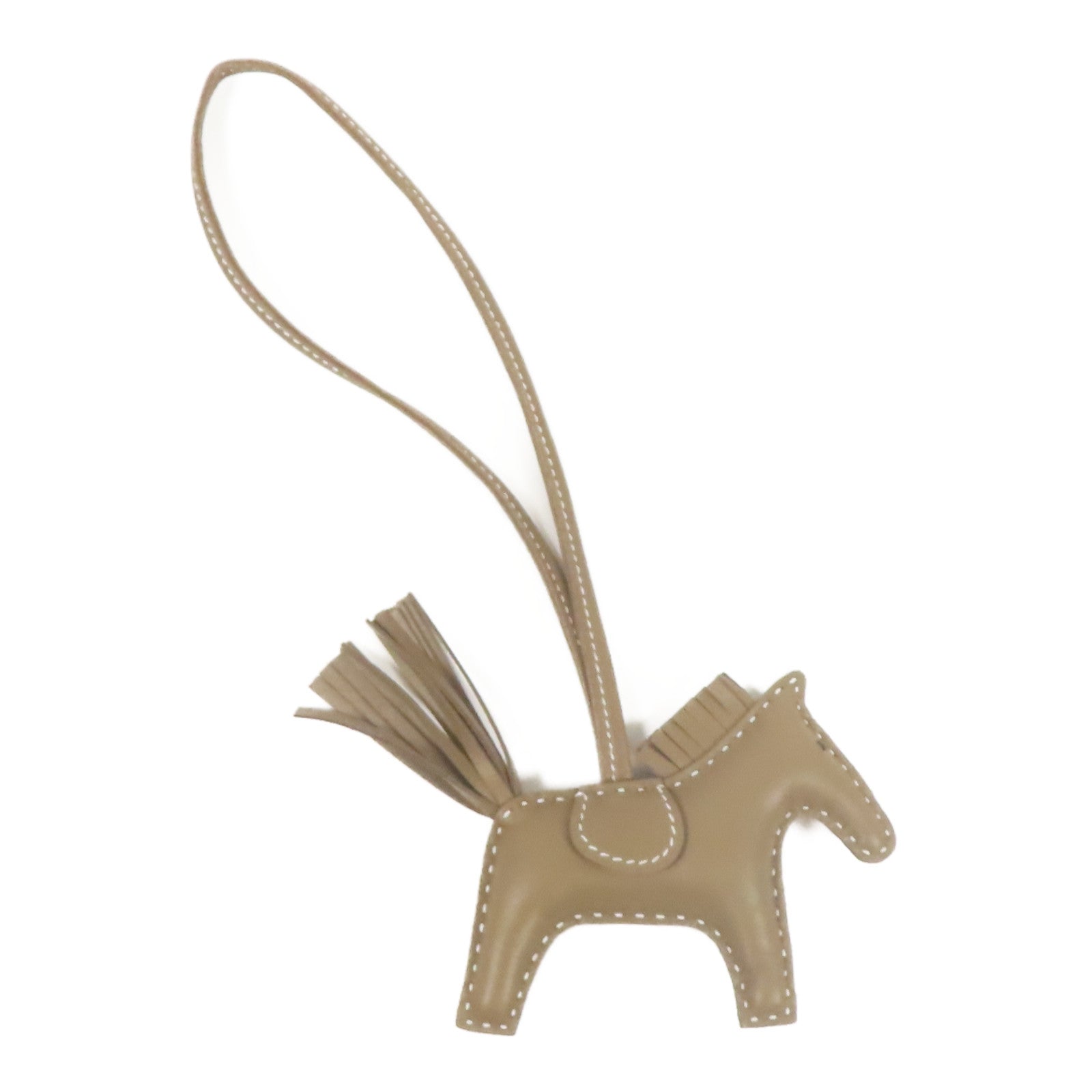 HERMES Milo皮革Rodeo掛飾Etoupe
