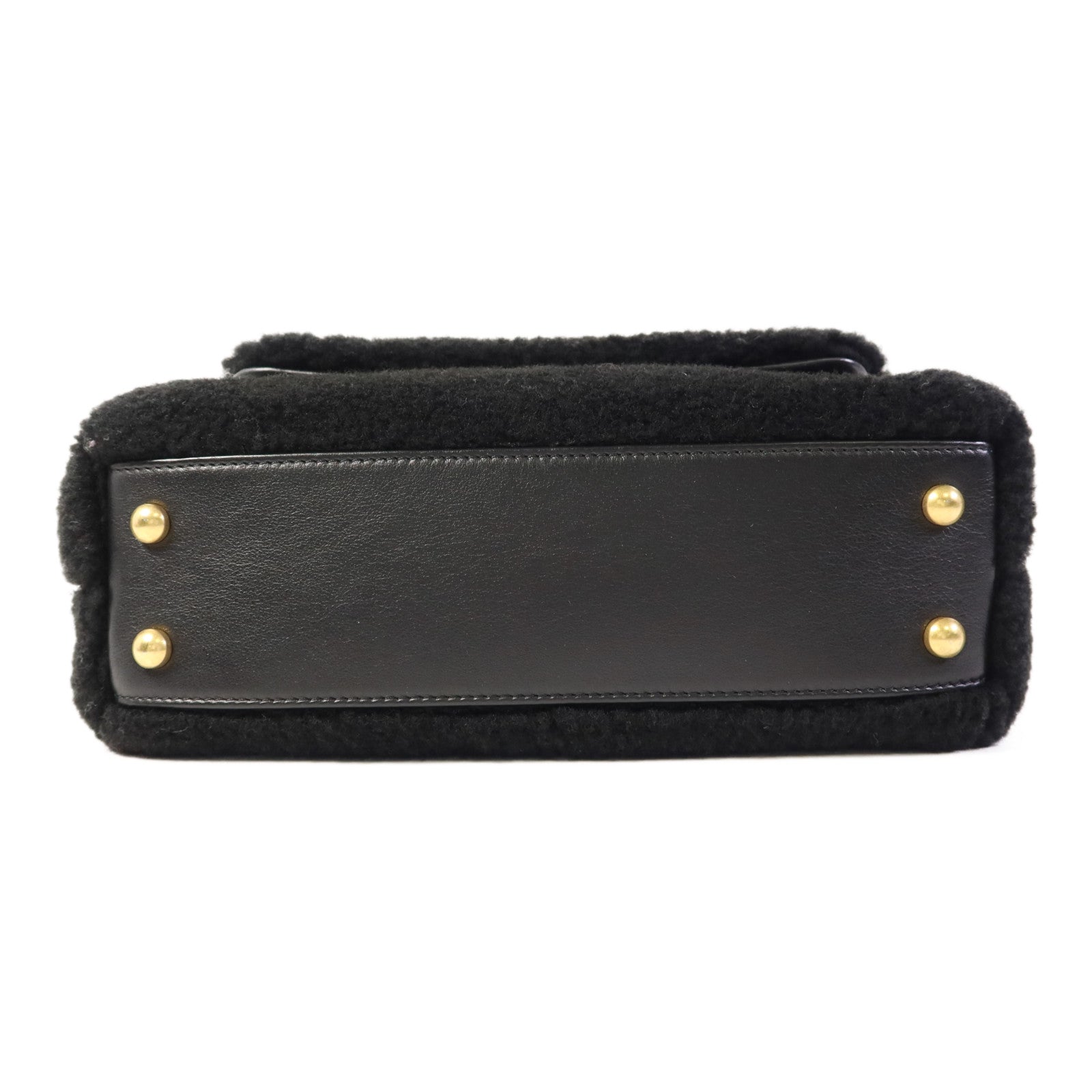 CHANEL Shearling Coco Handle金扣手挽肩背兩用袋