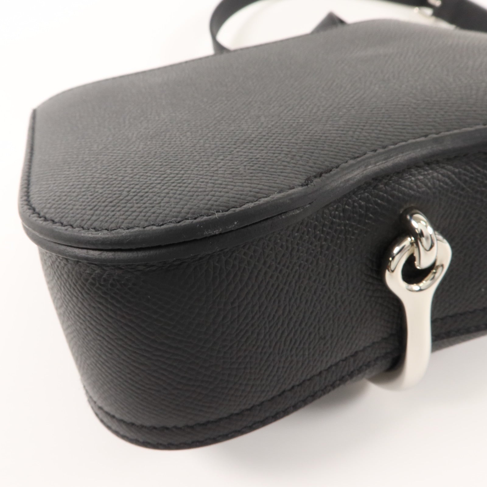 HERMES Epsom皮革Della Cavalleria Mini肩背袋Noir