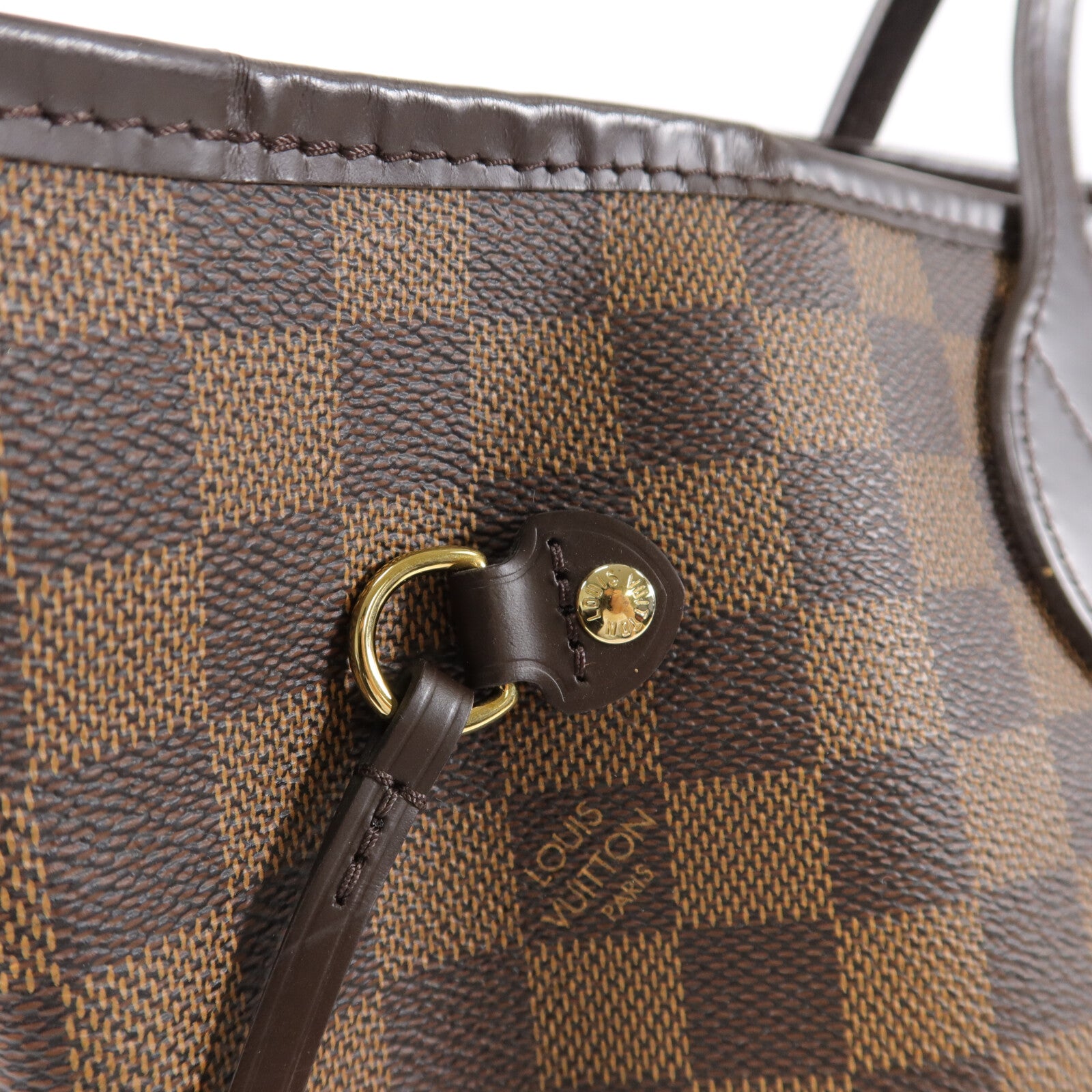 LOUIS VUITTON Damier Neverfull MM手挽袋/肩背袋