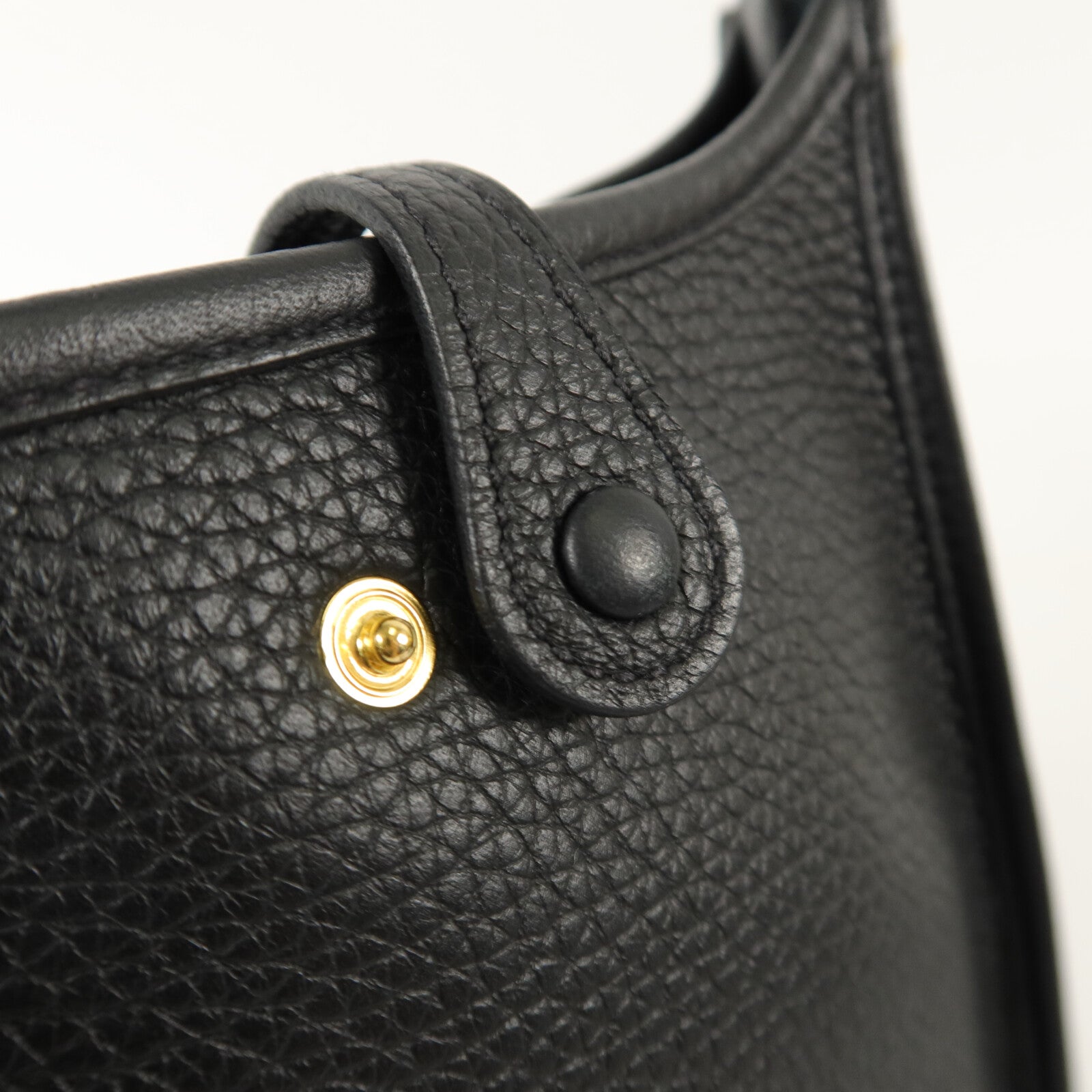 HERMES Clemence皮革Evelyne TPM肩背袋Noir