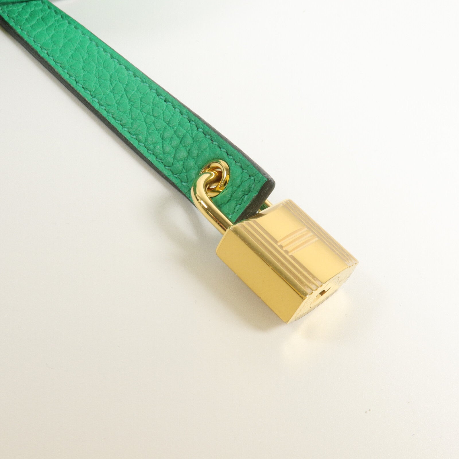 HERMES Clemence皮革Picotin MM手挽袋Menthe