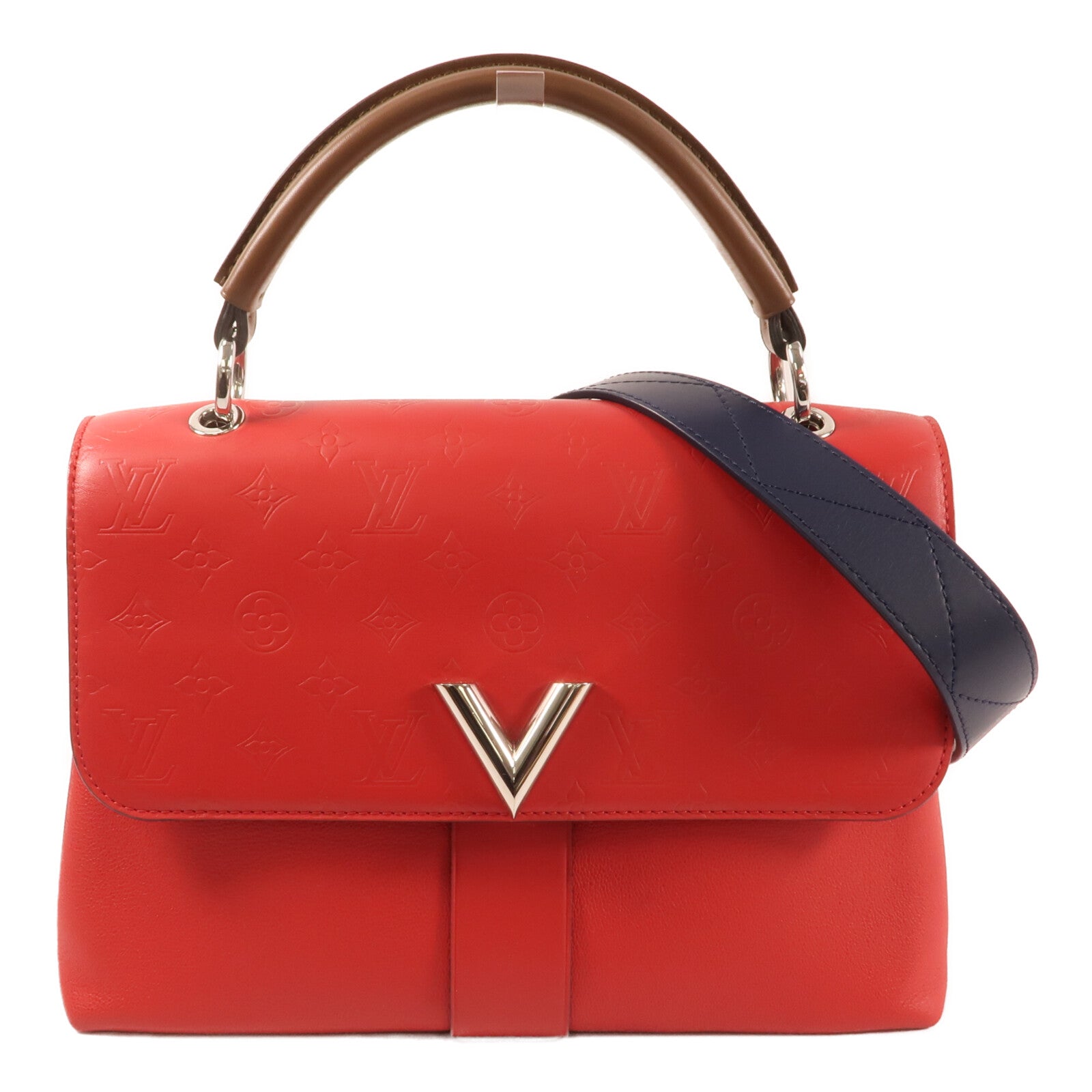 LOUIS VUITTON 【激減優惠】牛皮皮革Very One銀扣手挽肩背兩用袋