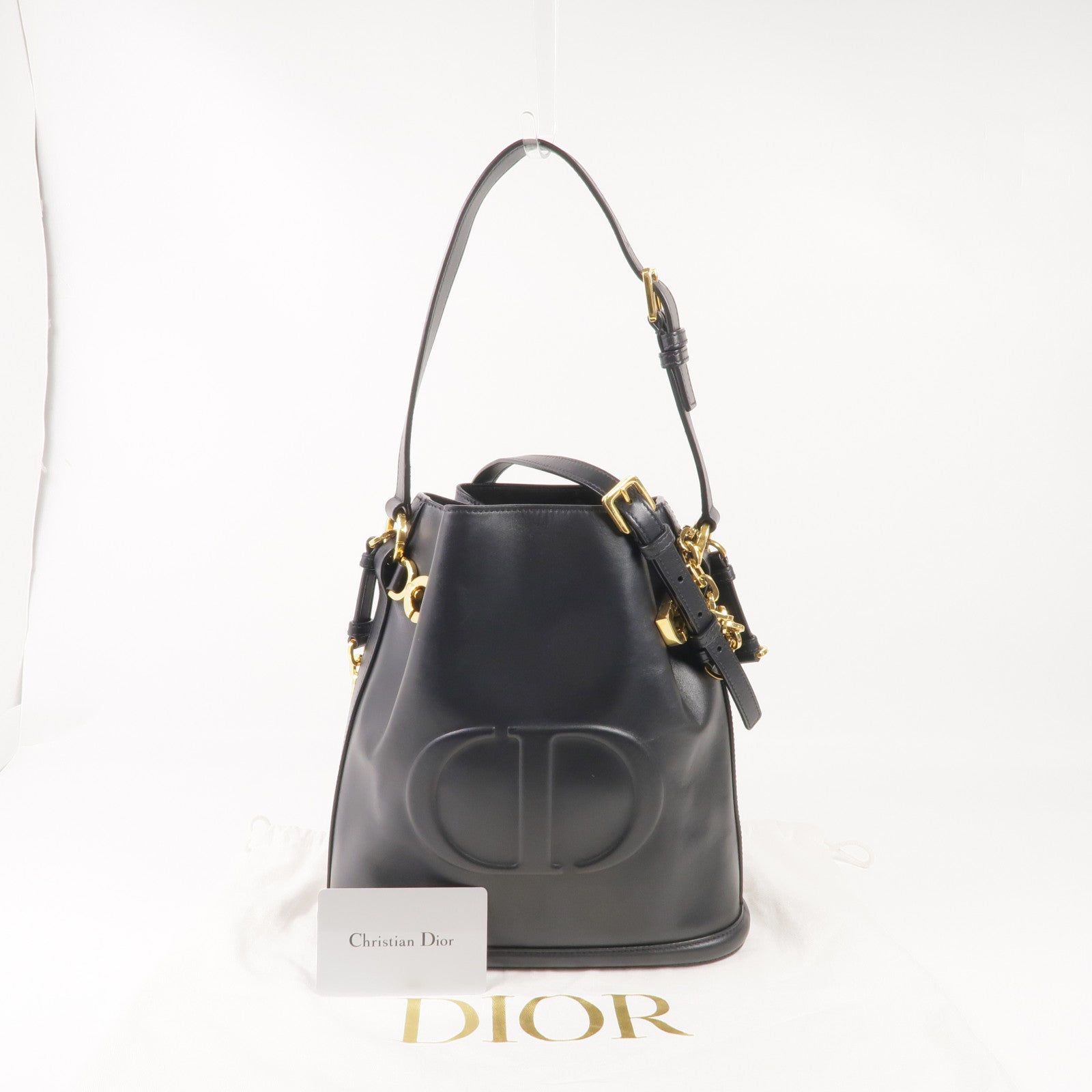 Dior 牛皮皮革C'est Dior Bag金扣手挽肩背兩用袋
