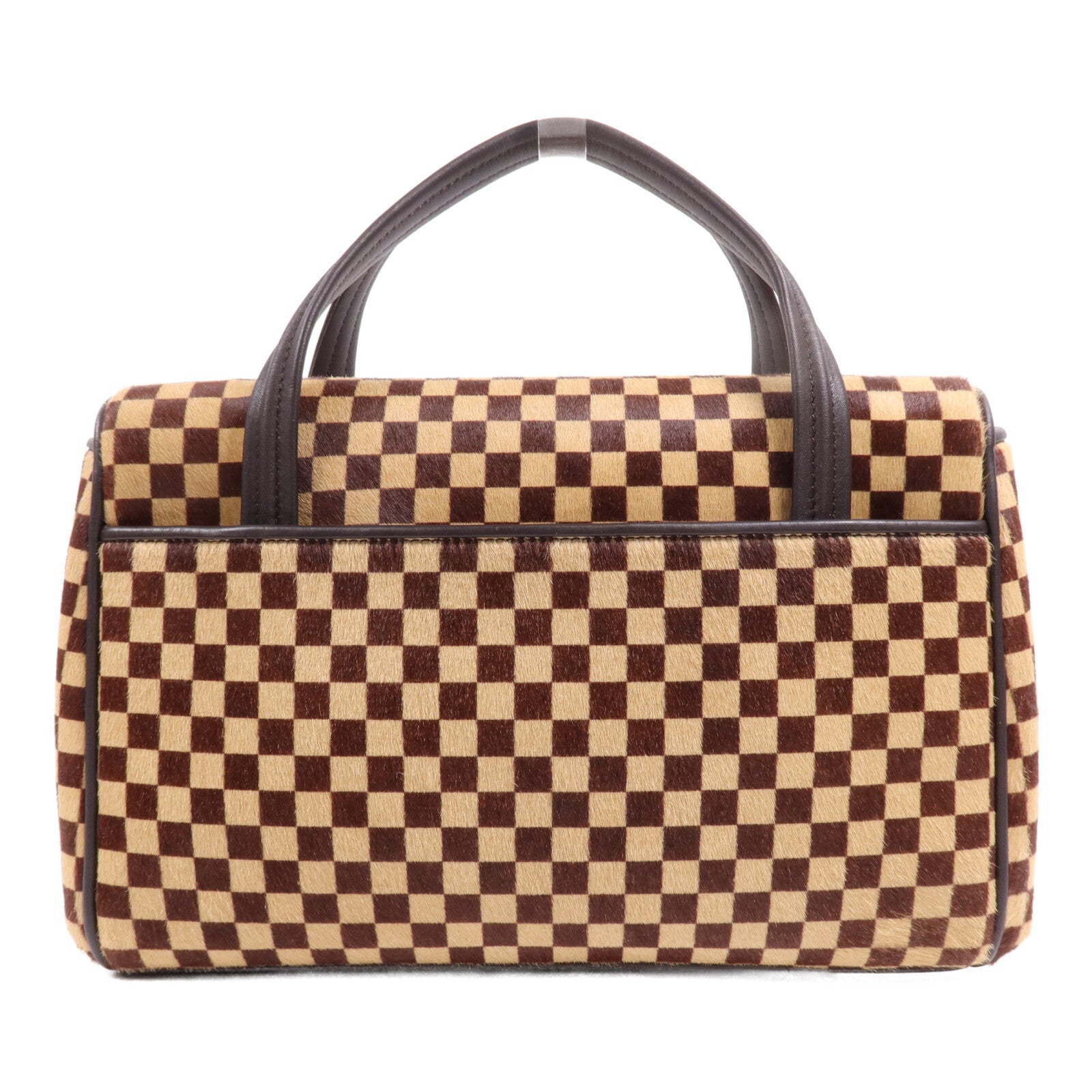LOUIS VUITTON Damier Sauvage Lionne金扣手挽袋