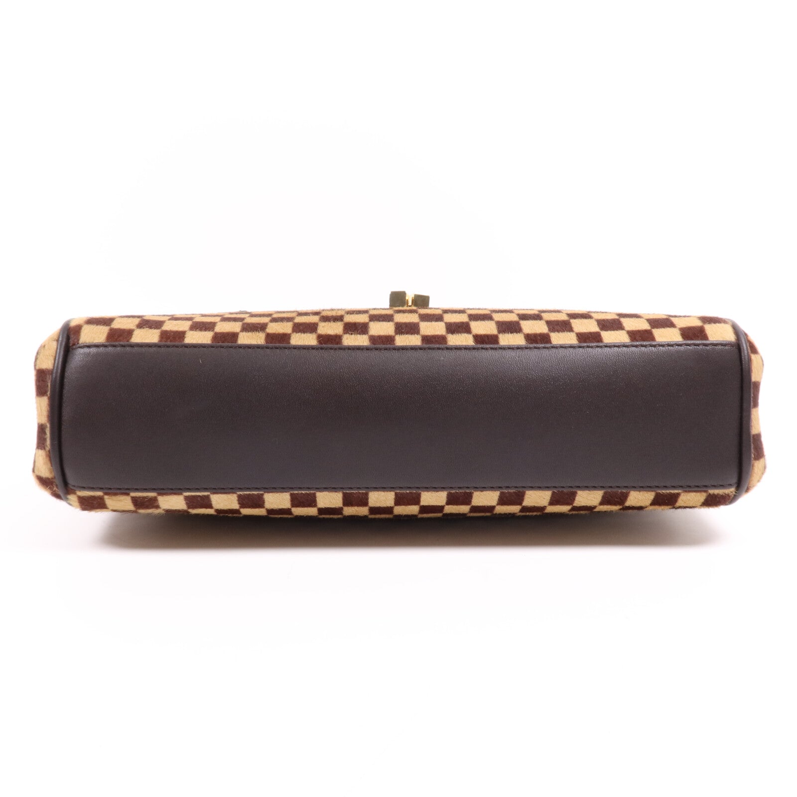 LOUIS VUITTON Damier Sauvage Lionne金扣手挽袋