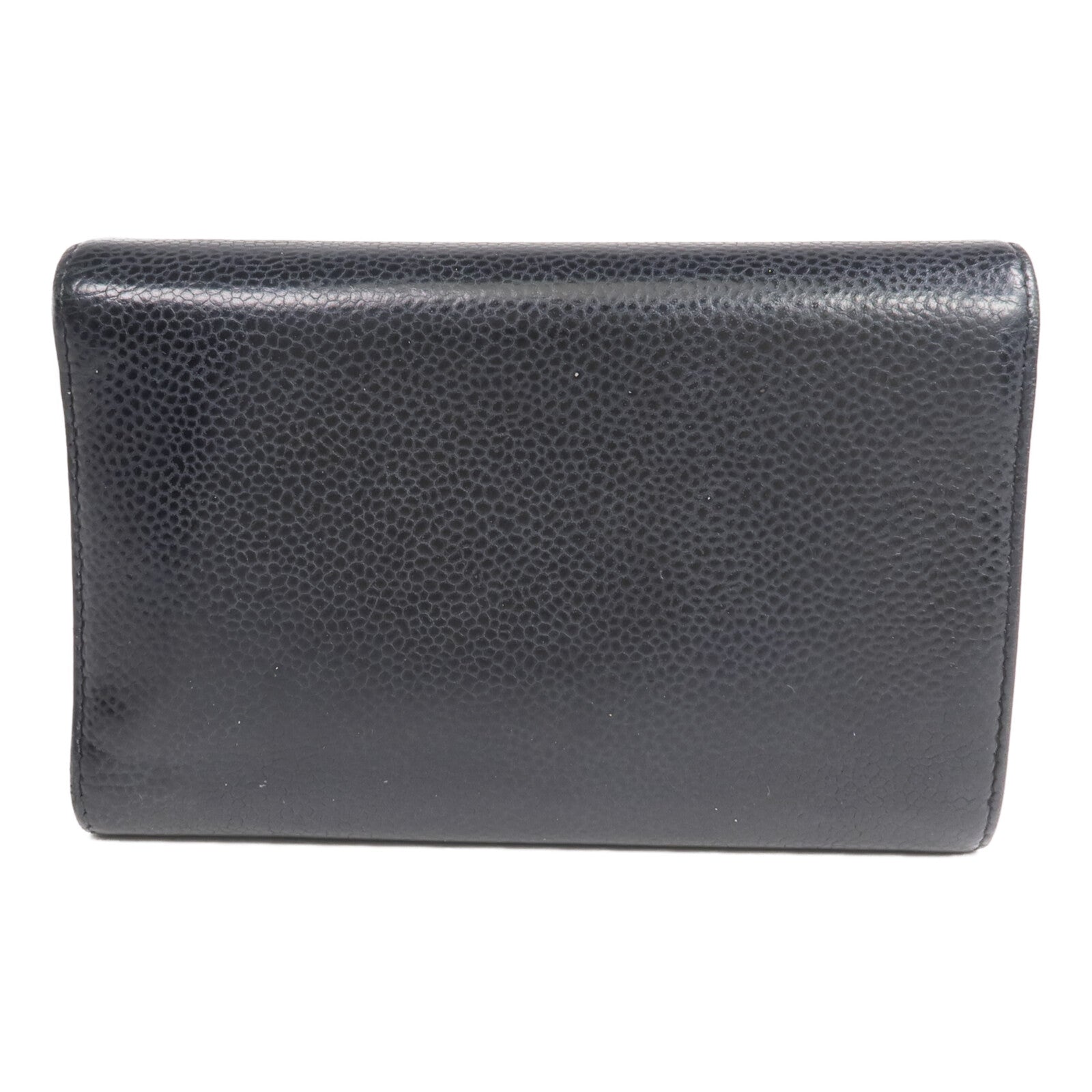 CHANEL 牛皮皮革Wallet金扣錢包