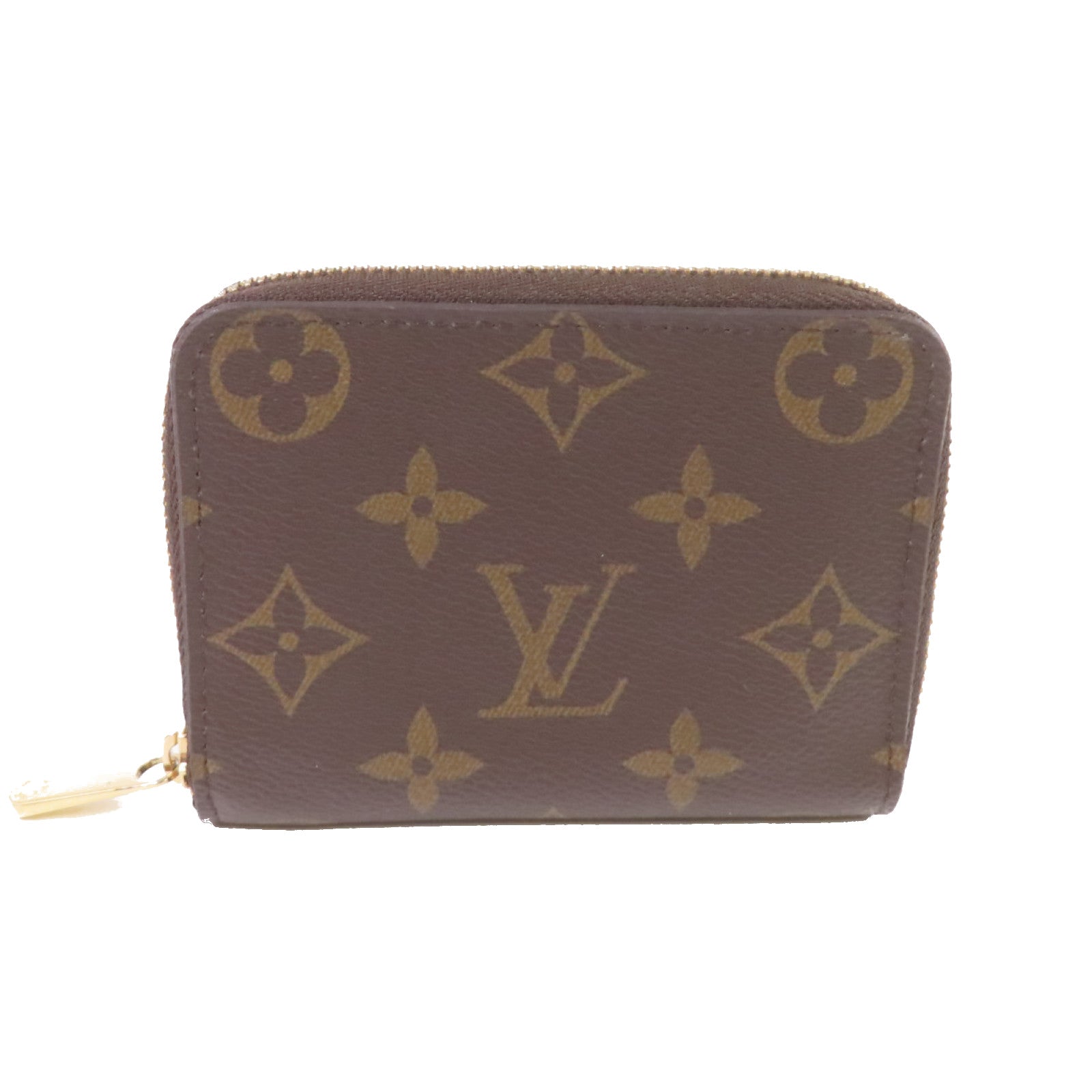 LOUIS VUITTON Monogram Zippy Coin Purse金扣拉鏈零錢包啡色