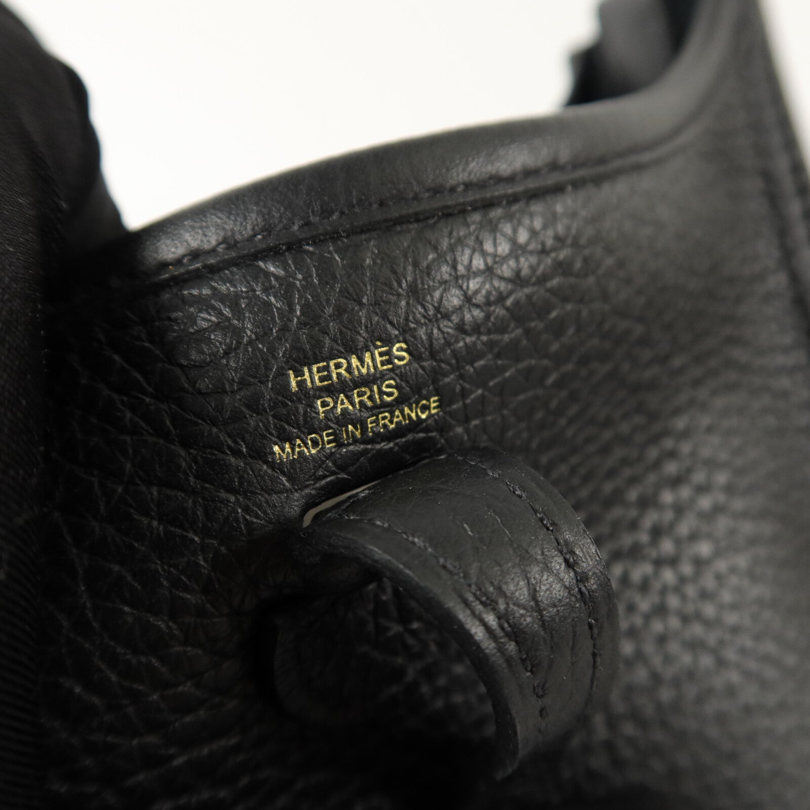 HERMES Clemence皮革Evelyne TPM肩背袋Noir
