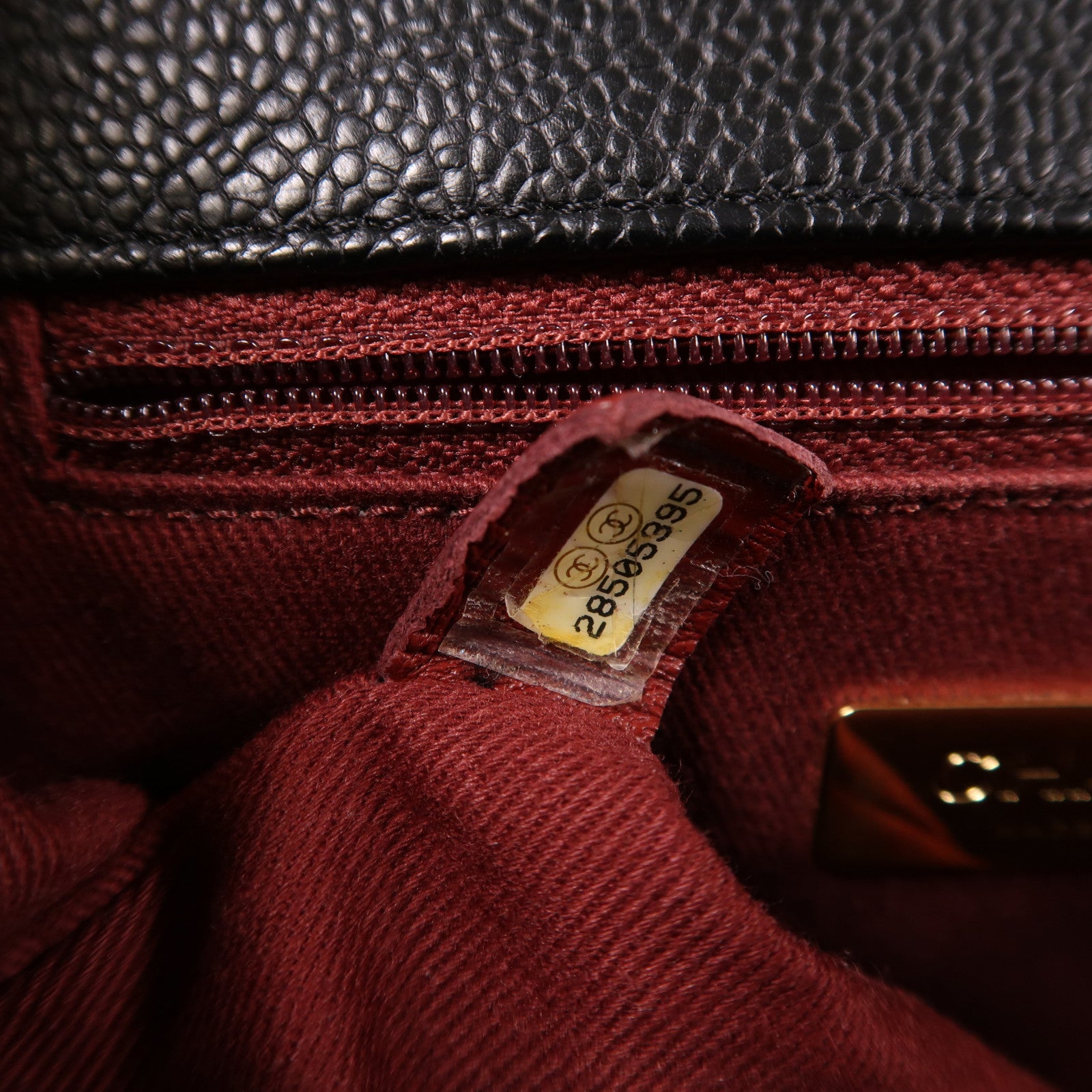 CHANEL 牛皮皮革Chain Shoulder金扣鏈帶肩背袋