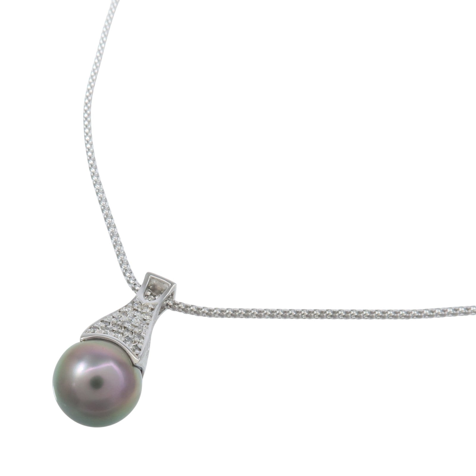 JEWELRY 18K白金Pearl Diamond Necklace珍珠/鑽石項鍊
