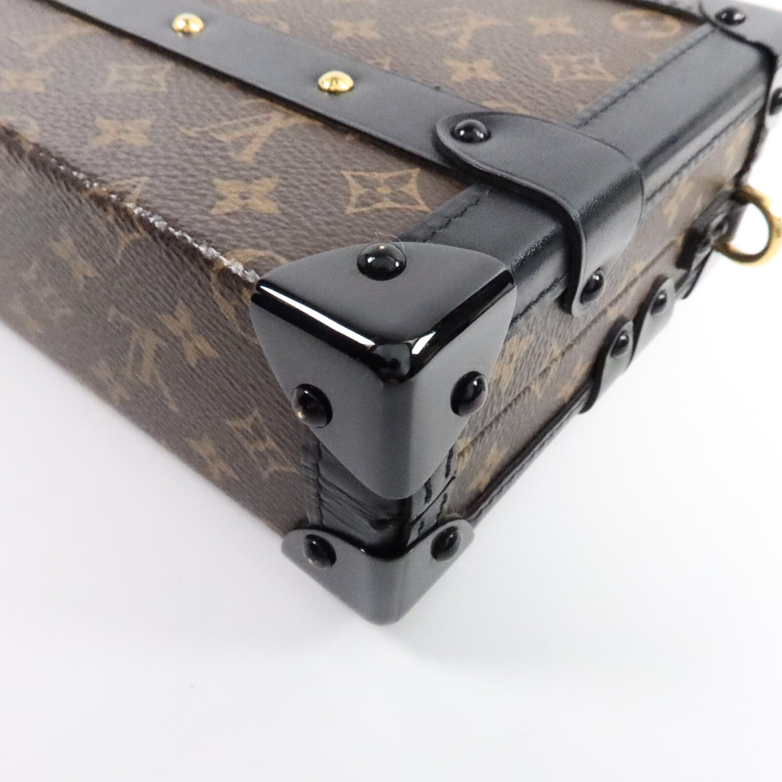 LOUIS VUITTON Monogram Petite Malle金扣肩背袋