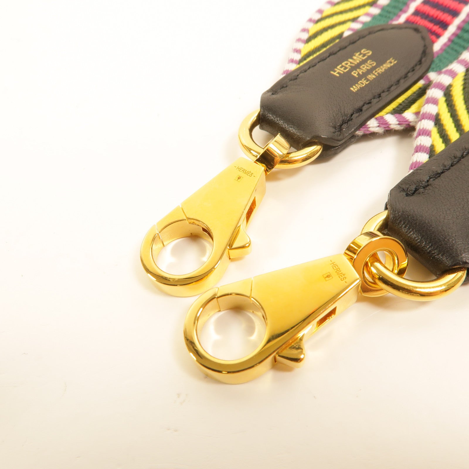 HERMES Swift皮革/帆布Sangle Cavale Bag Strap 50mm肩帶
