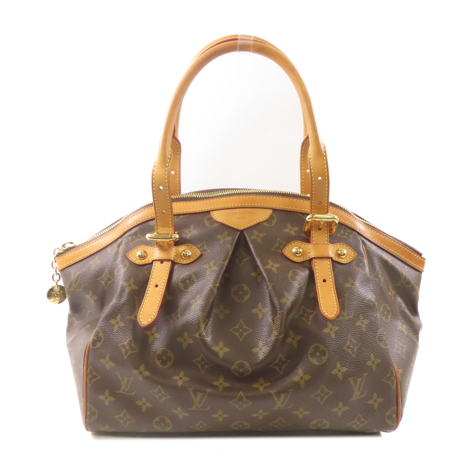LOUIS VUITTON【激減優惠】 Monogram Tivoli GM金扣肩背袋棕色