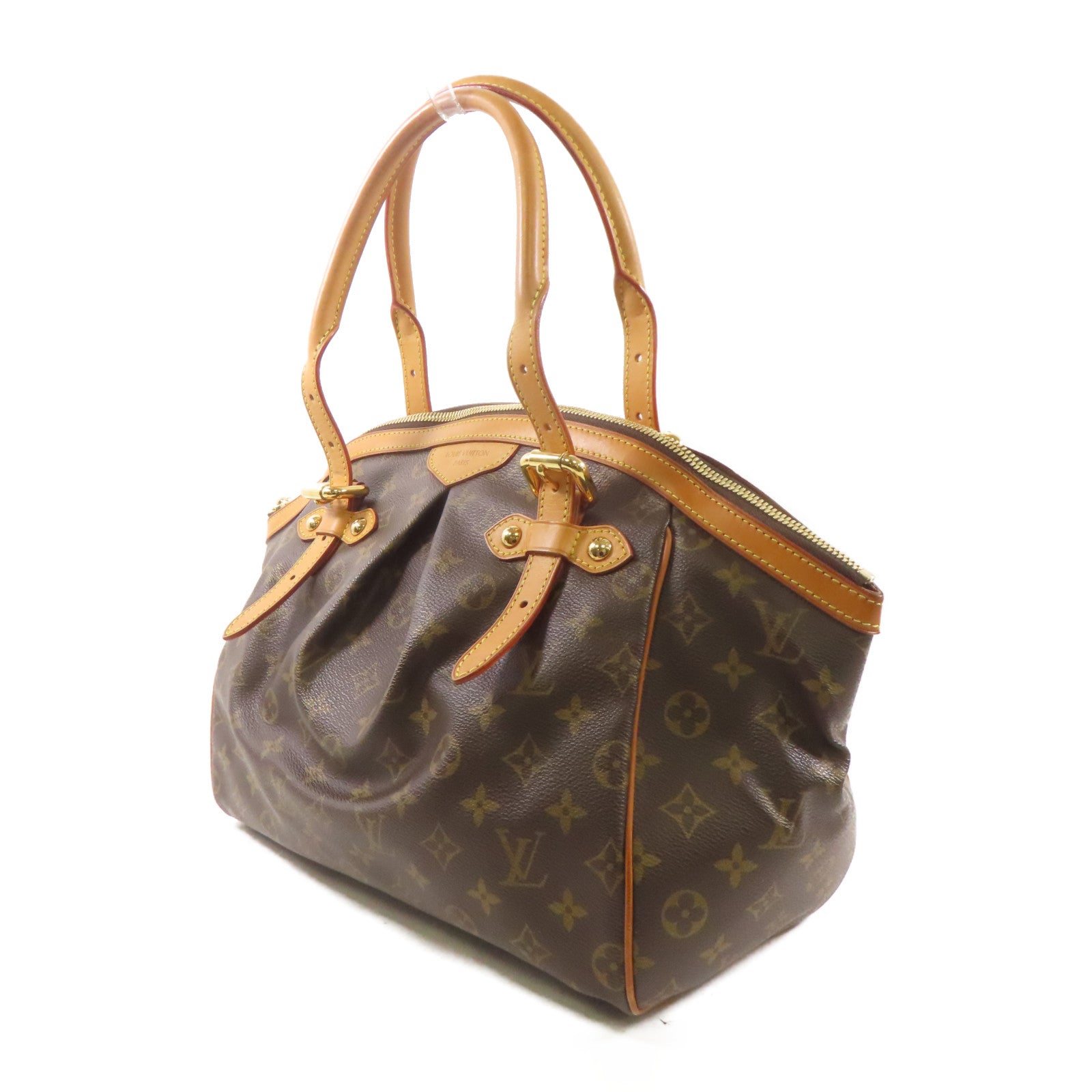 LOUIS VUITTON【激減優惠】 Monogram Tivoli GM金扣肩背袋棕色