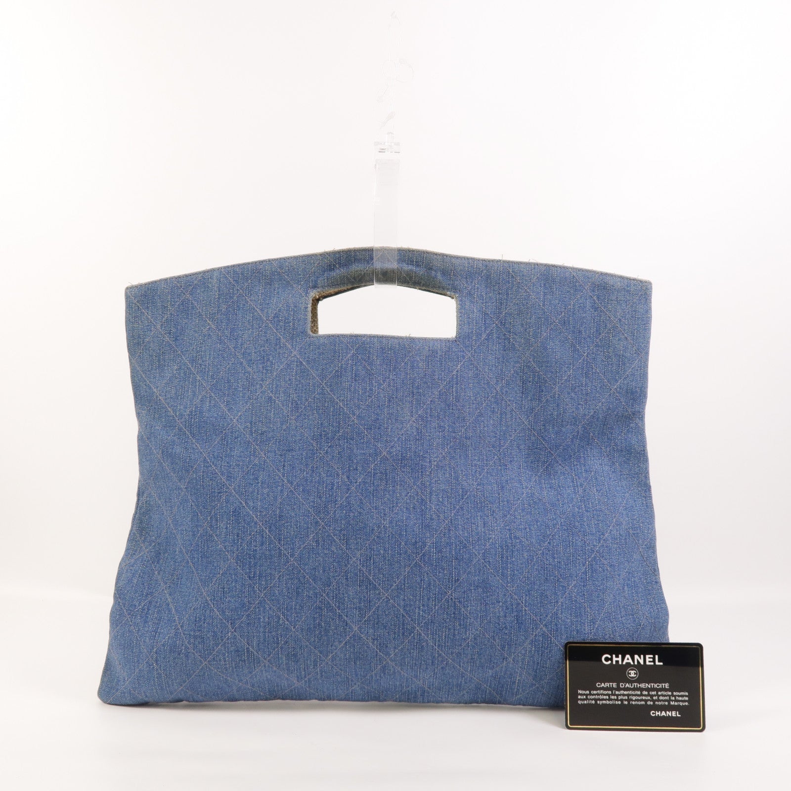 CHANEL 牛仔布Vintage Bag手挽袋