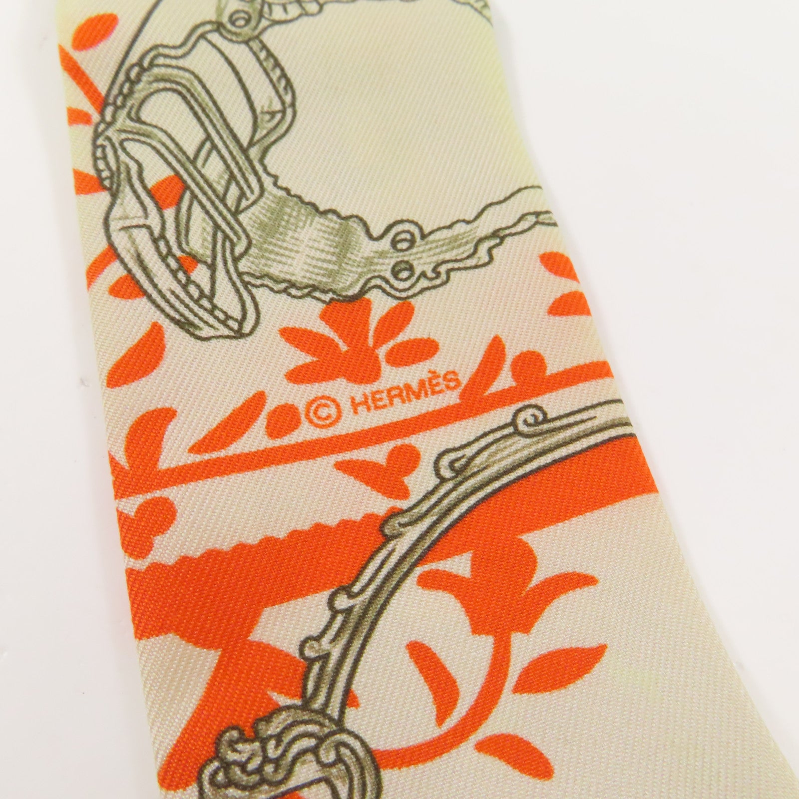 HERMES 絲質Twilly絲巾