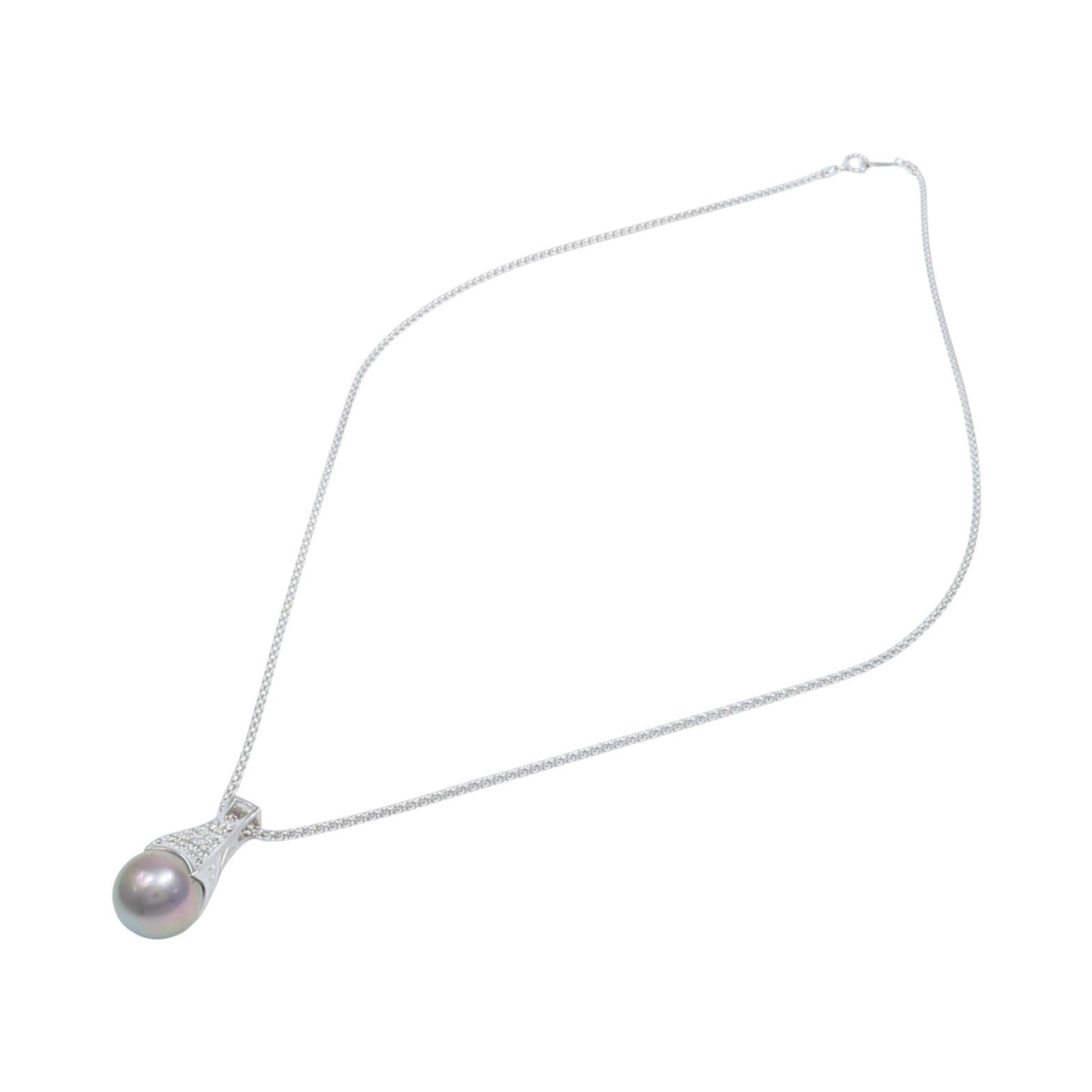 JEWELRY 18K白金Pearl Diamond Necklace珍珠/鑽石項鍊