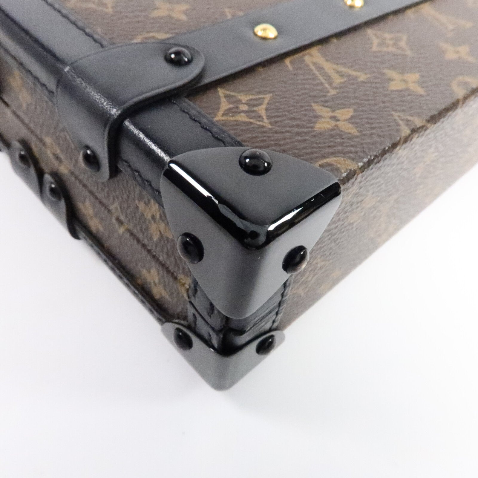 LOUIS VUITTON Monogram Petite Malle金扣肩背袋