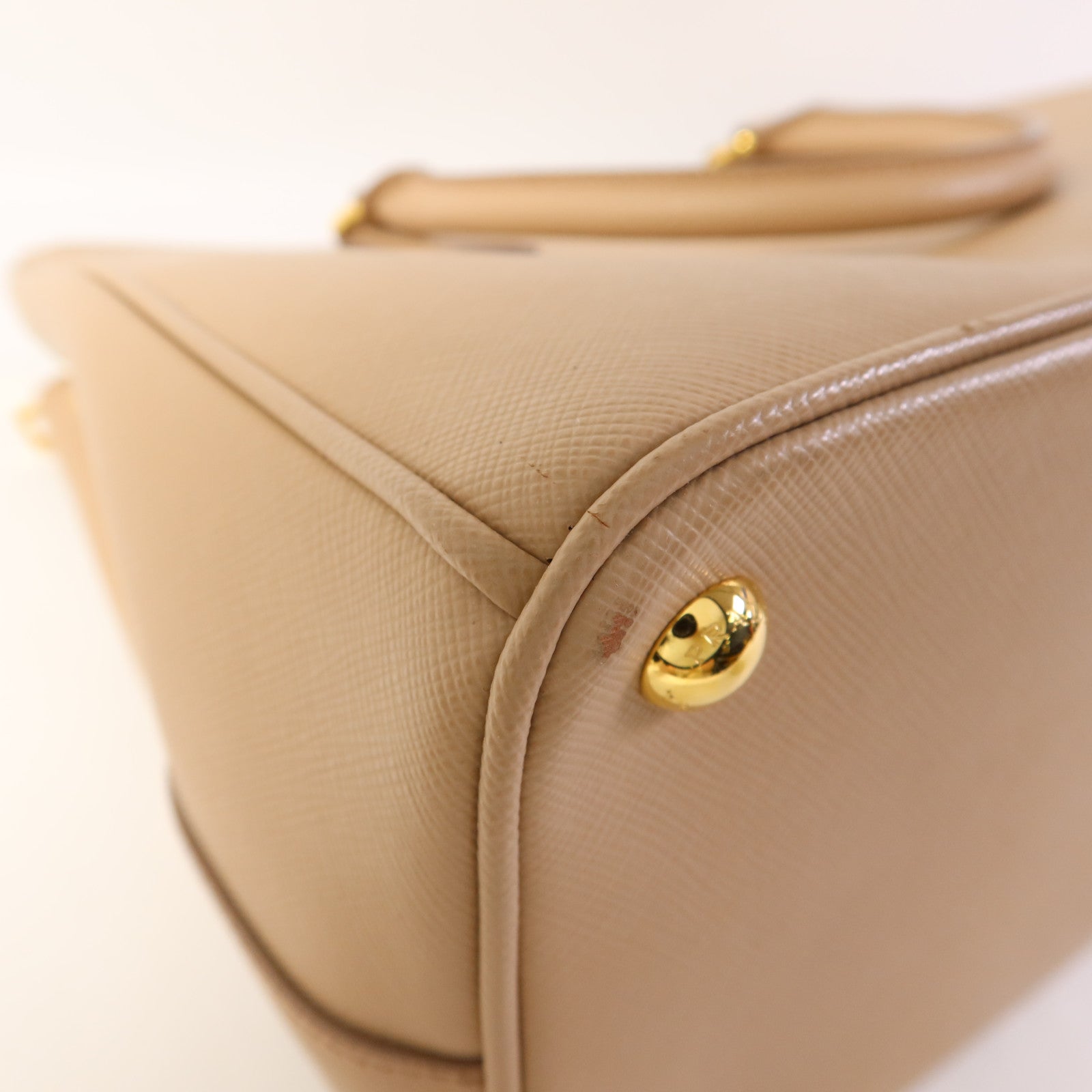 PRADA Saffiano皮革Galleria金扣手挽肩背兩用袋