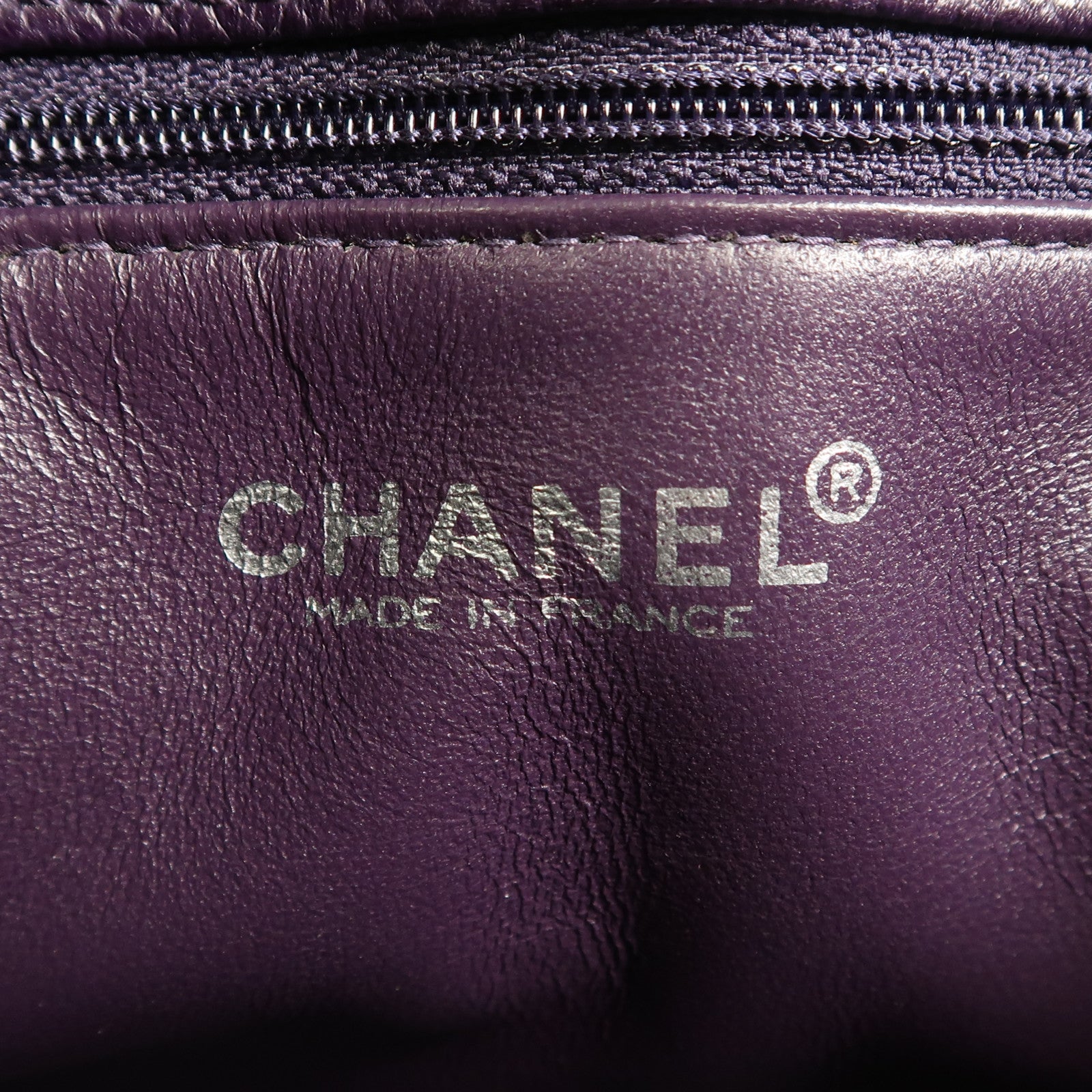 CHANEL 牛皮皮革Chain Shoulder銀扣鏈帶肩背袋