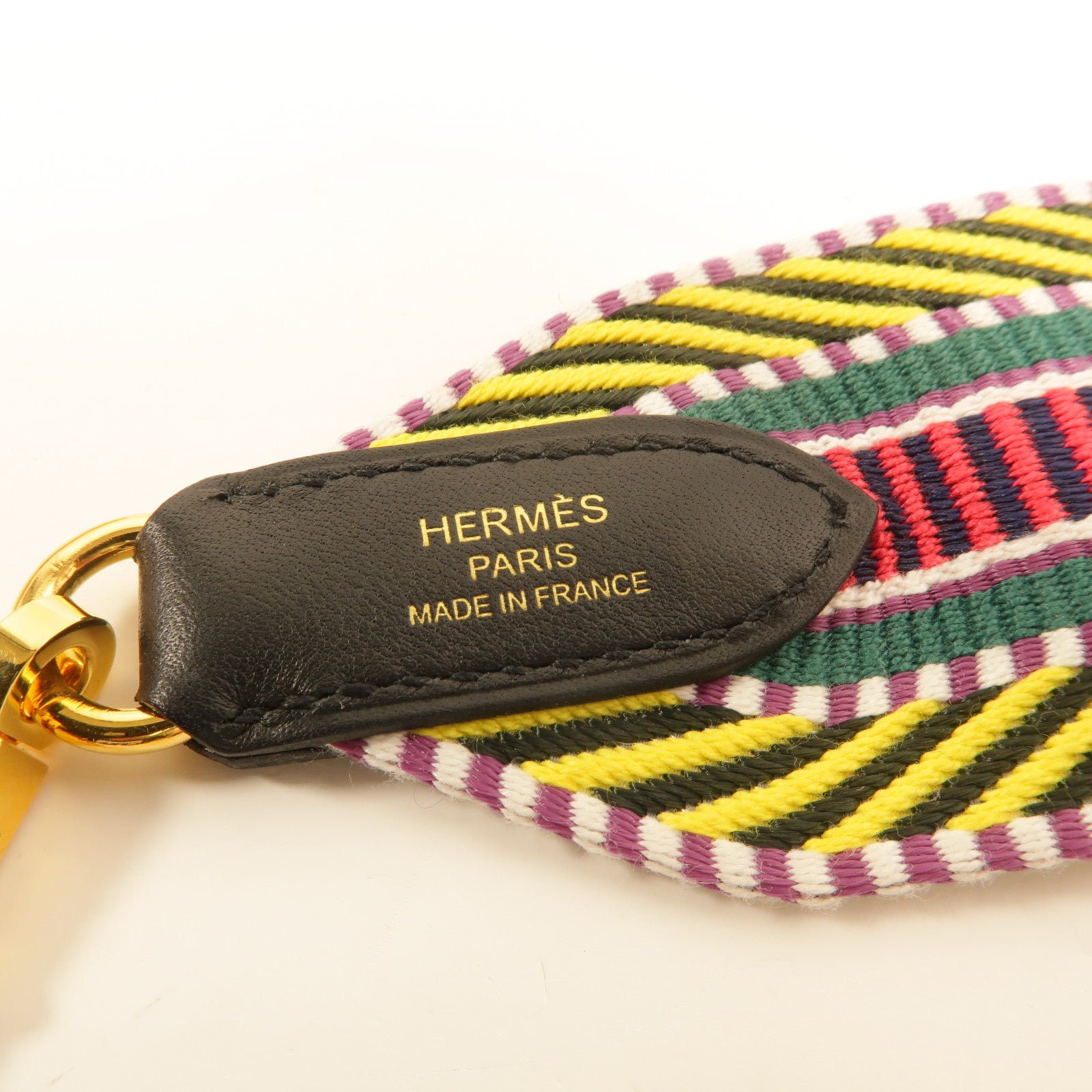 HERMES Swift皮革/帆布Sangle Cavale Bag Strap 50mm肩帶