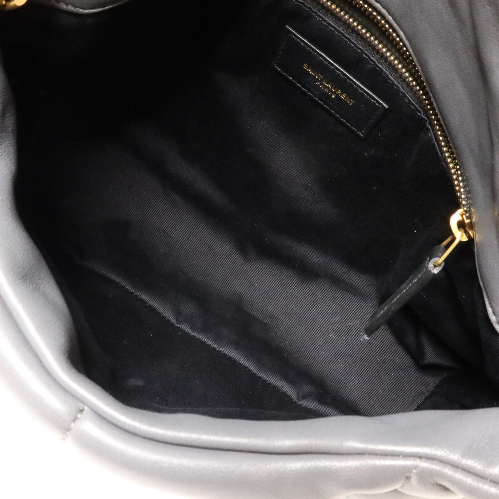 SAINT LAURENT 羊皮皮革Puffer Small鏈帶肩背袋