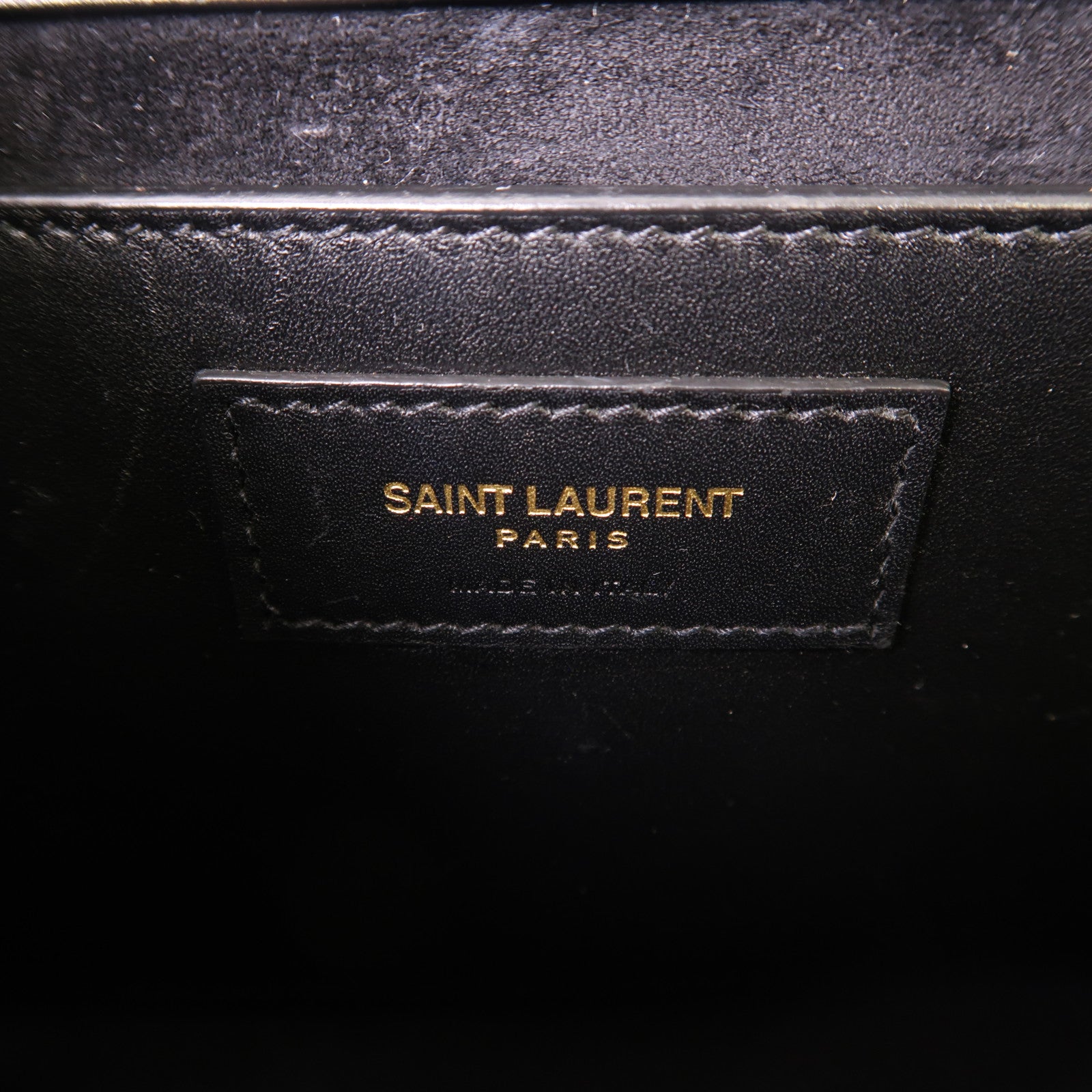 SAINT LAURENT 牛皮皮革Shoulder Bag金扣鏈帶肩背袋