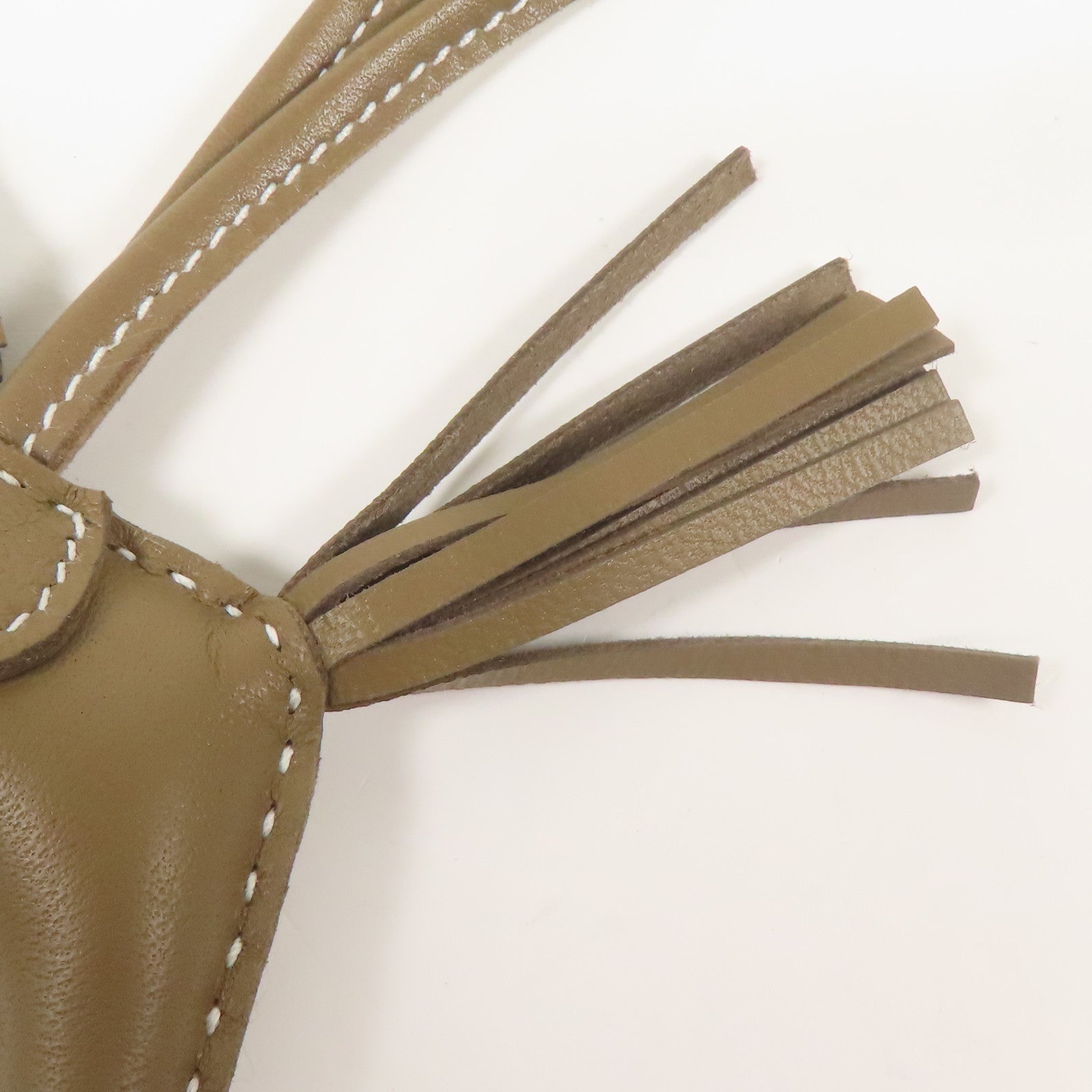 HERMES Milo皮革Rodeo掛飾Etoupe