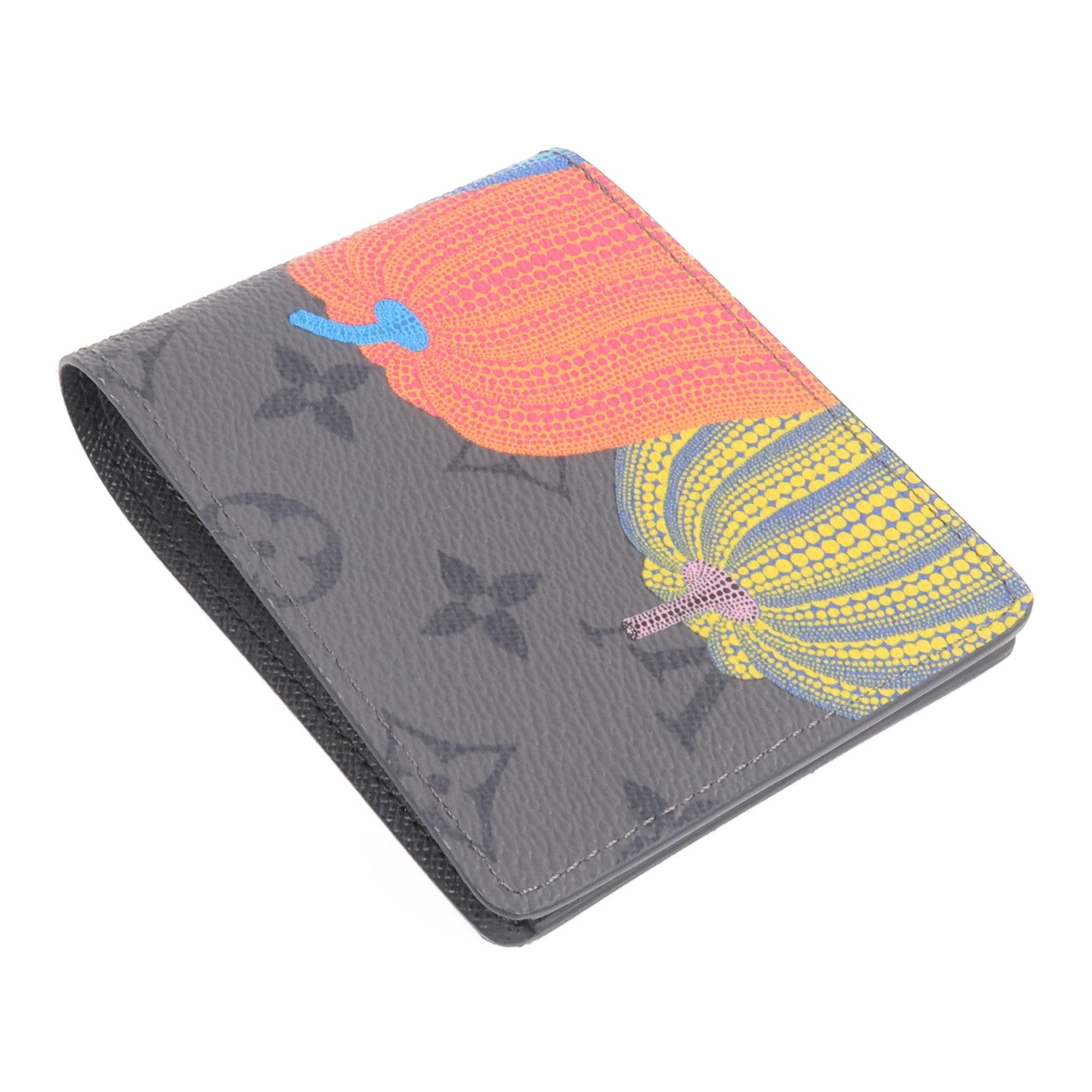 LOUIS VUITTON Monogram Eclipse Reverse LV X Yayoi Kusama錢包