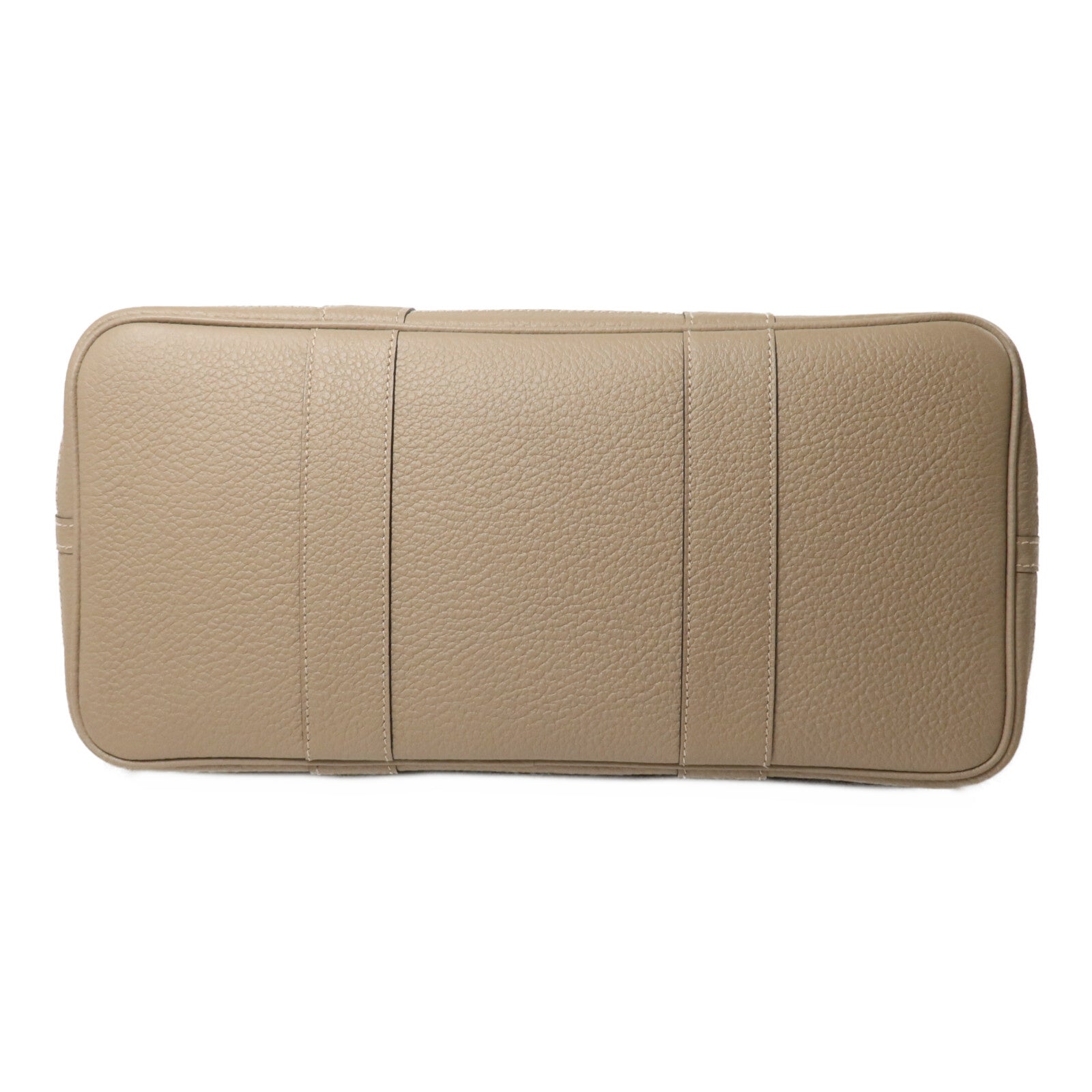 HERMES Country皮革Garden Party PM手挽袋Gris Tourterelle