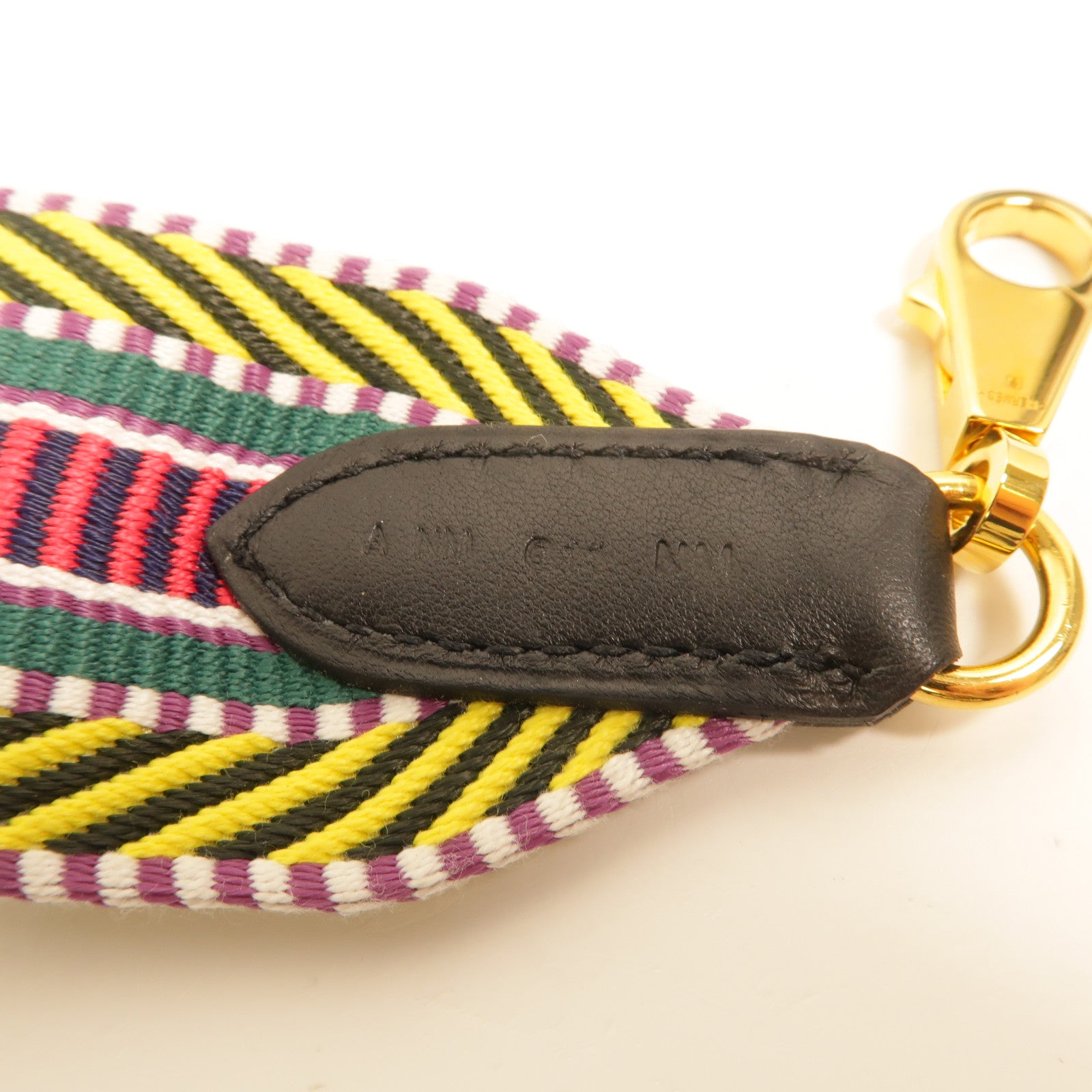 HERMES Swift皮革/帆布Sangle Cavale Bag Strap 50mm肩帶