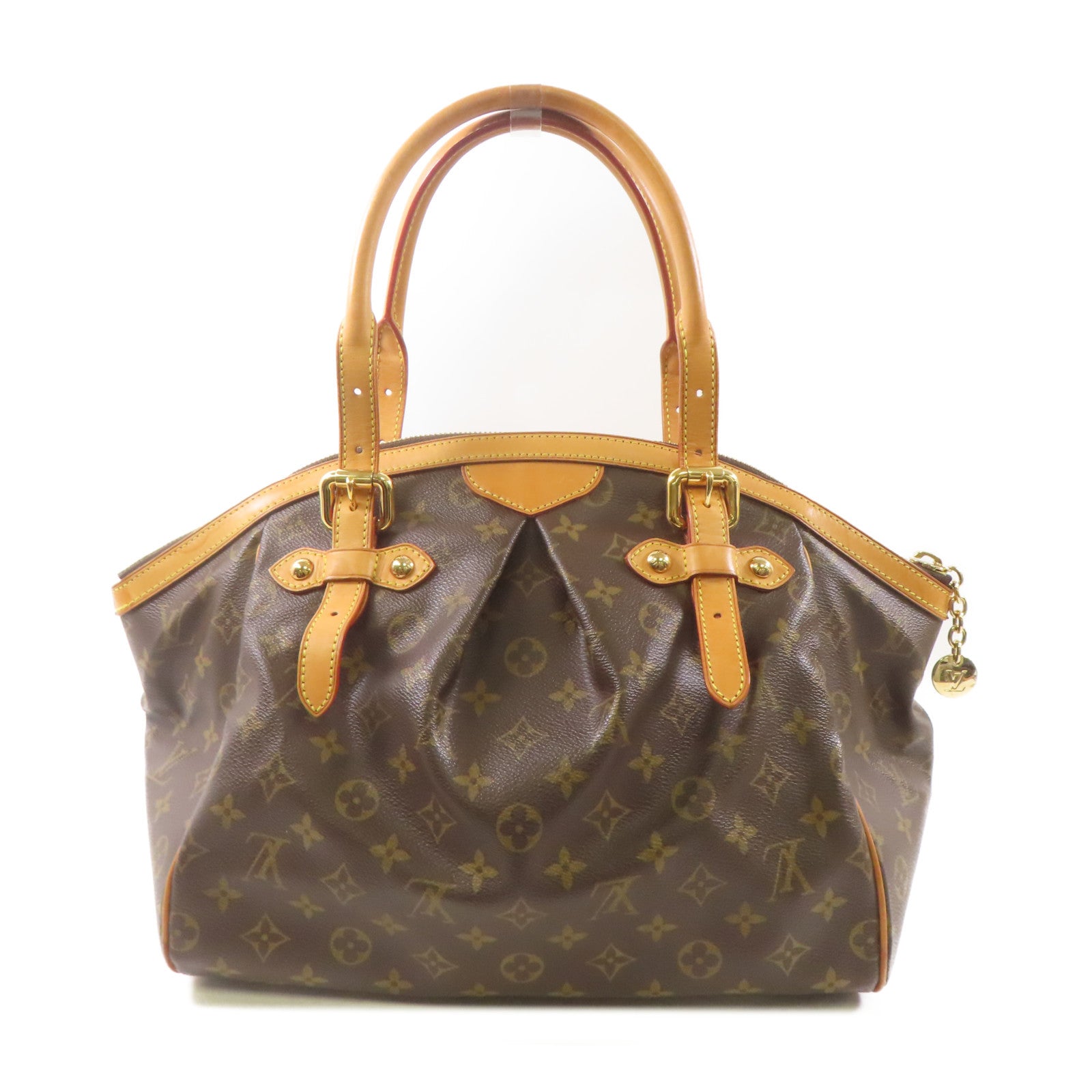LOUIS VUITTON【激減優惠】 Monogram Tivoli GM金扣肩背袋棕色