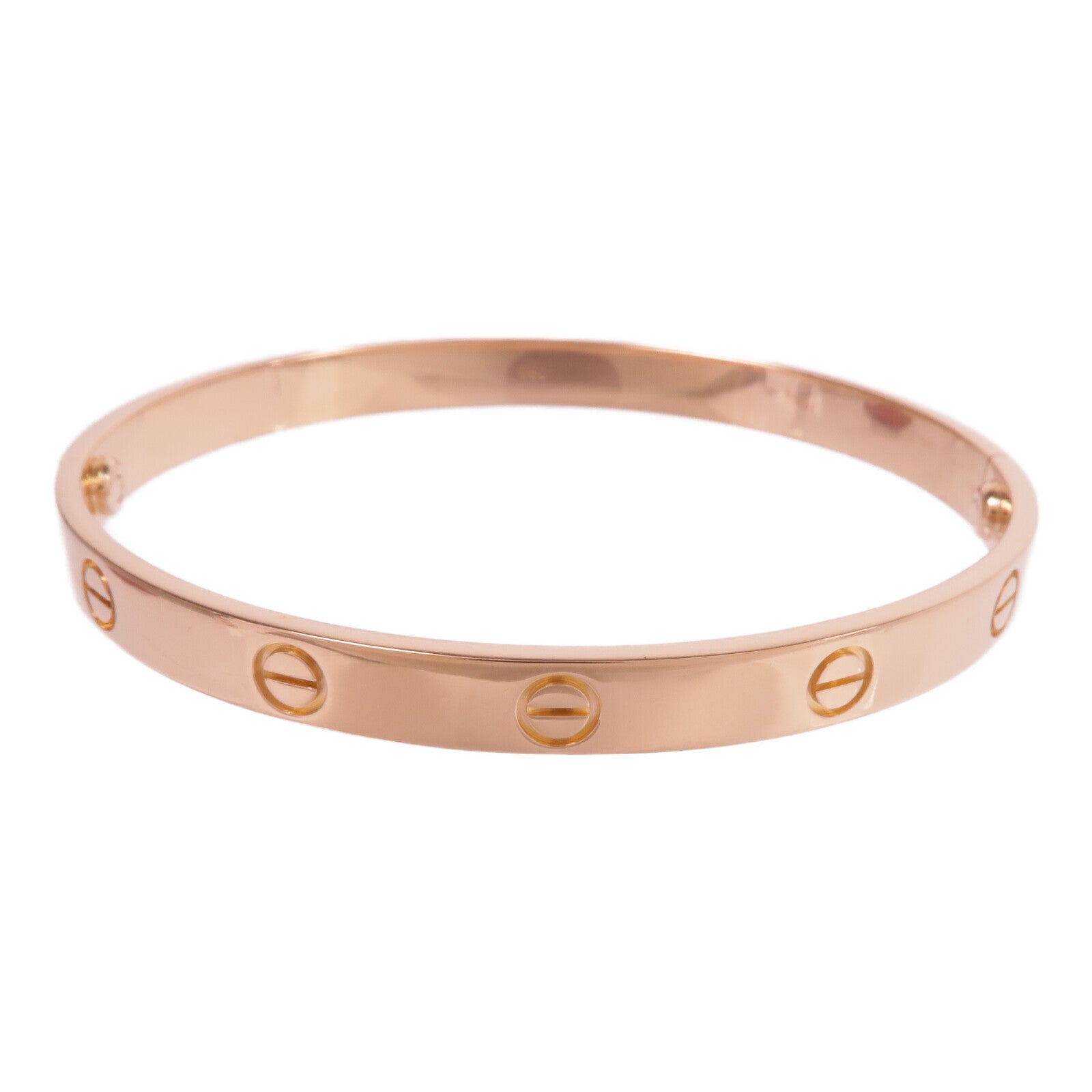 CARTIER 18K玫瑰金Love Bracelet手鐲Cartier#19