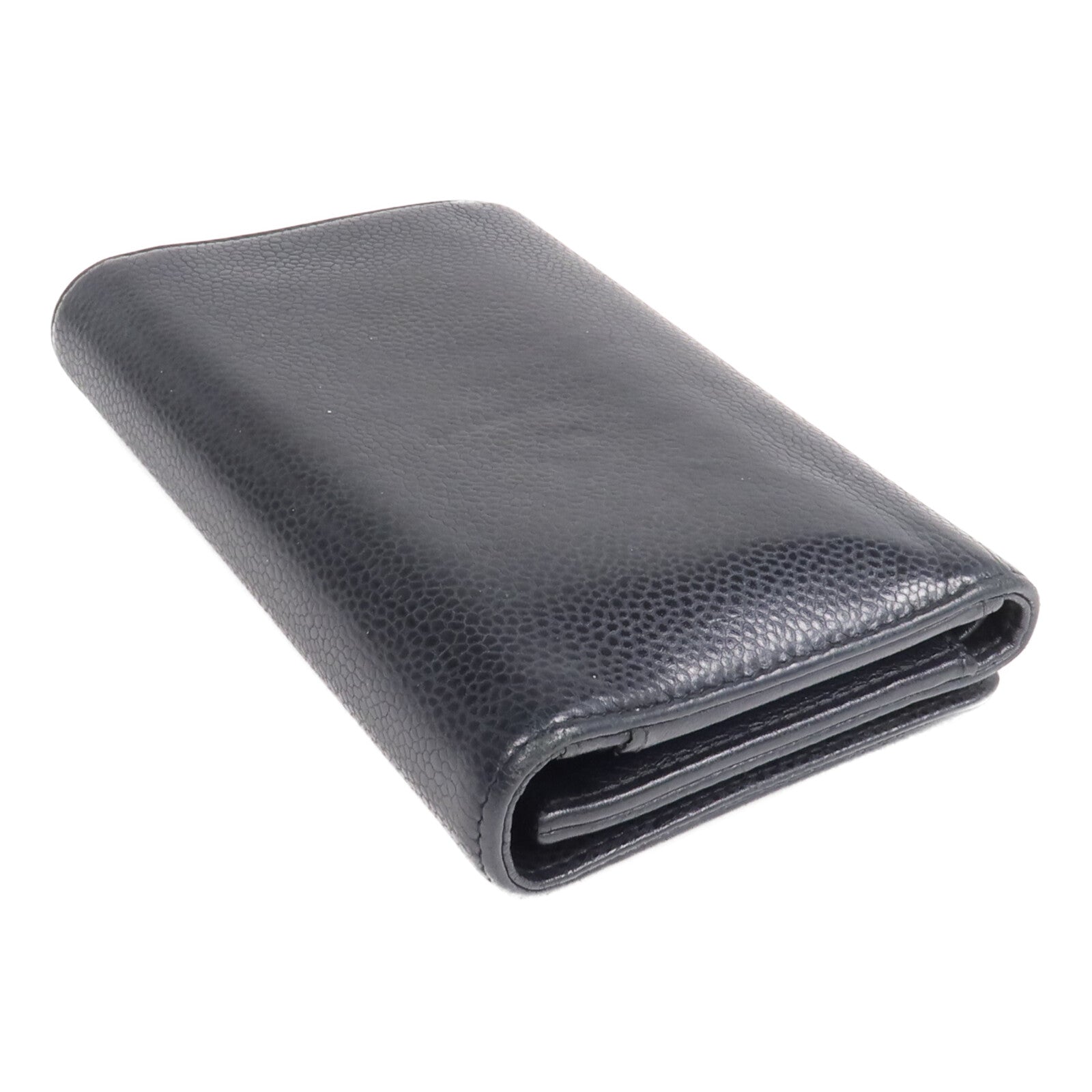 CHANEL 牛皮皮革Wallet金扣錢包