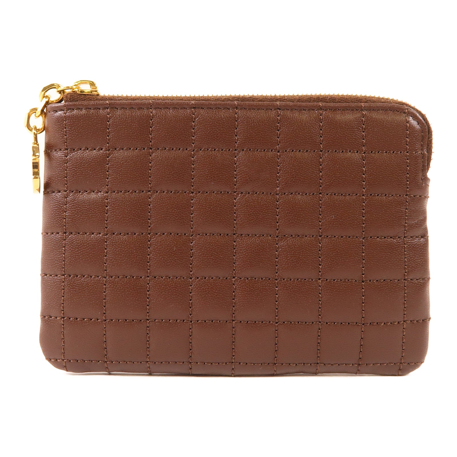 CELINE 【激減優惠】牛皮皮革Coin Case金扣零錢包