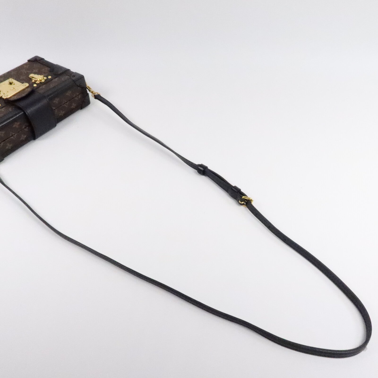 LOUIS VUITTON Monogram Petite Malle金扣肩背袋