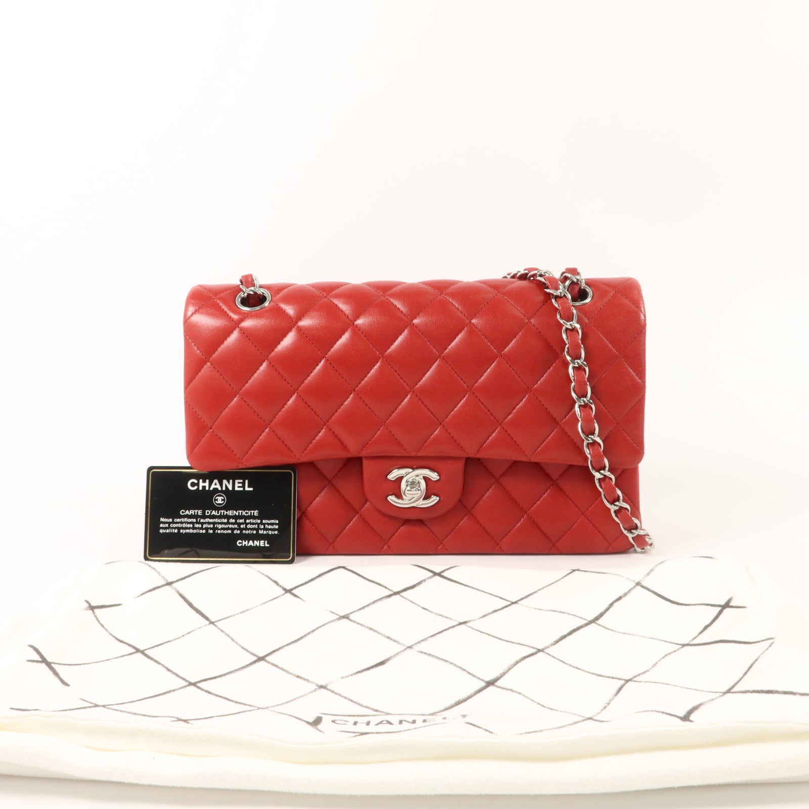 CHANEL 羊皮皮革Classic 25鏈帶肩背袋