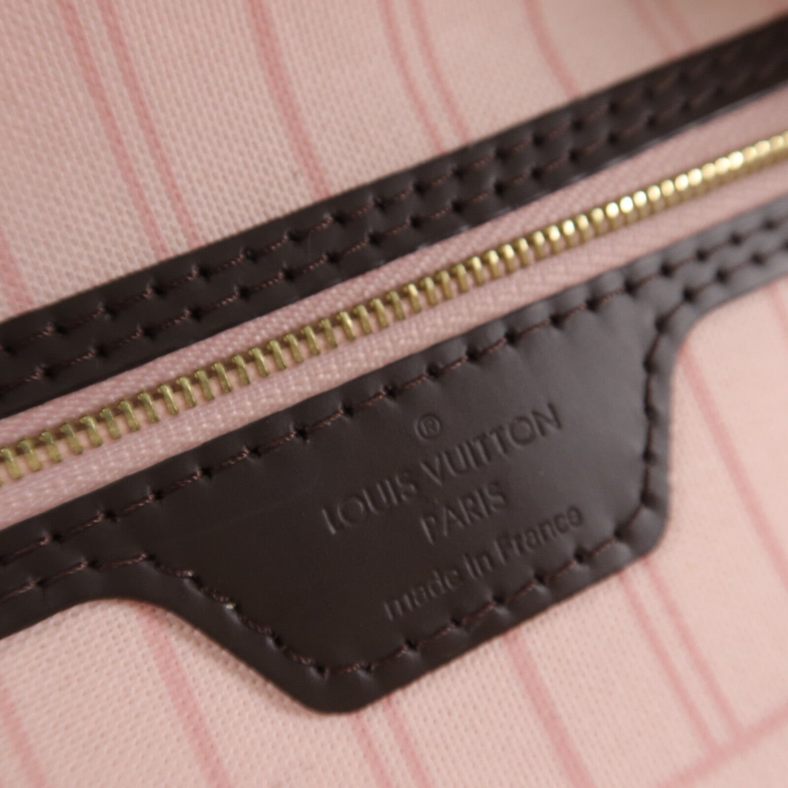 LOUIS VUITTON Damier Neverfull MM手挽袋/肩背袋