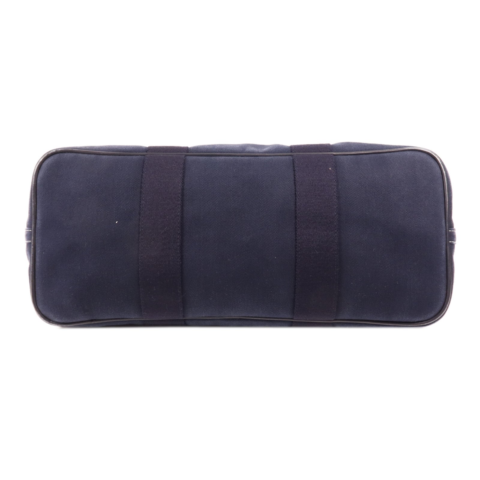 HERMES 帆布Valparaiso MM銀扣手挽袋