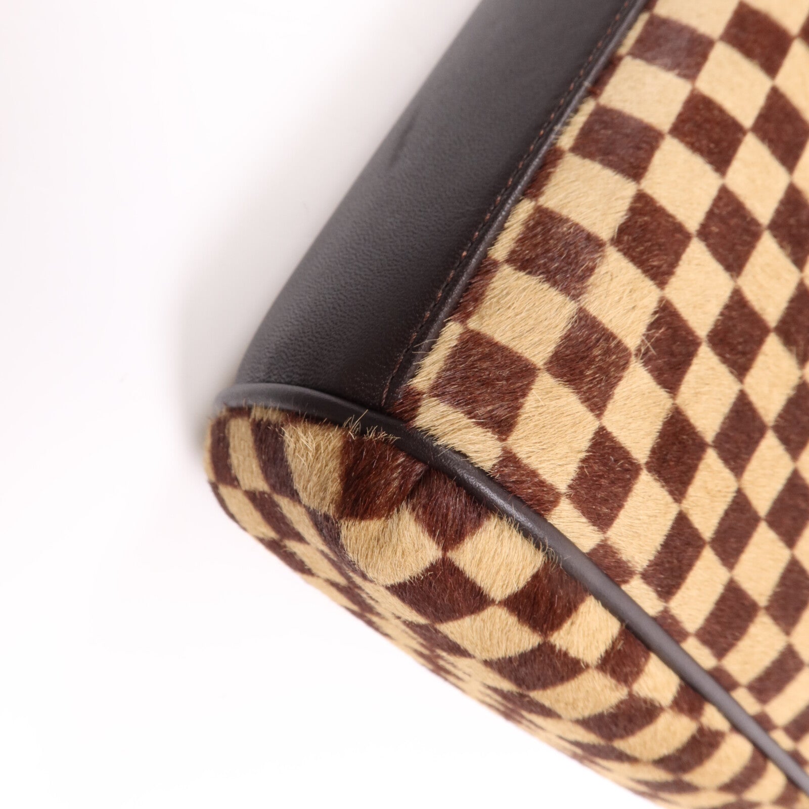 LOUIS VUITTON Damier Sauvage Lionne金扣手挽袋