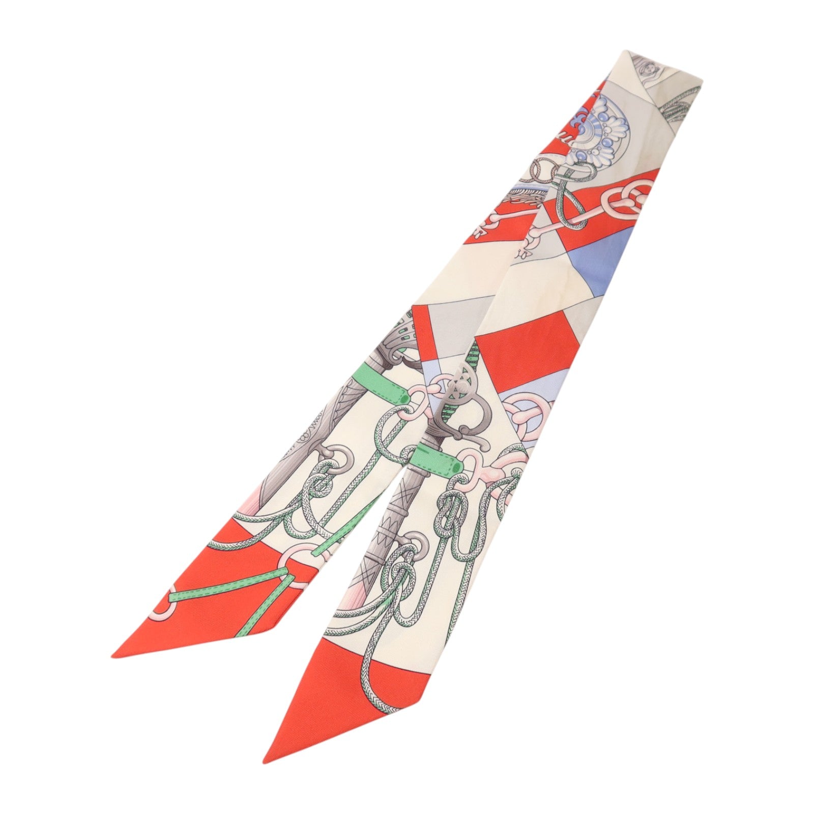 HERMES 絲質Twilly絲巾