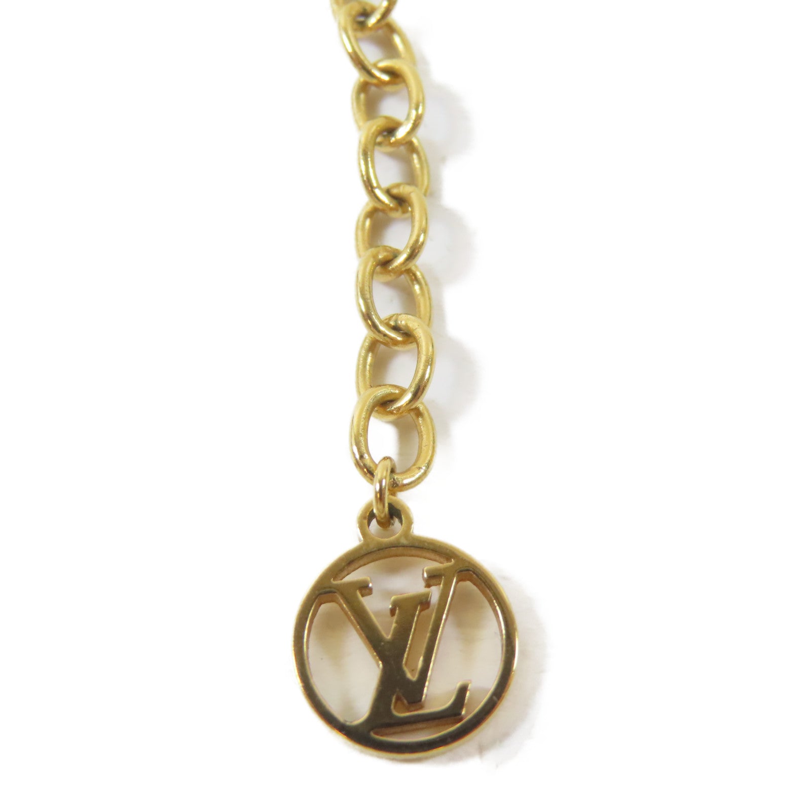 LOUIS VUITTON 金屬Nanogram Necklace項鍊#42cm