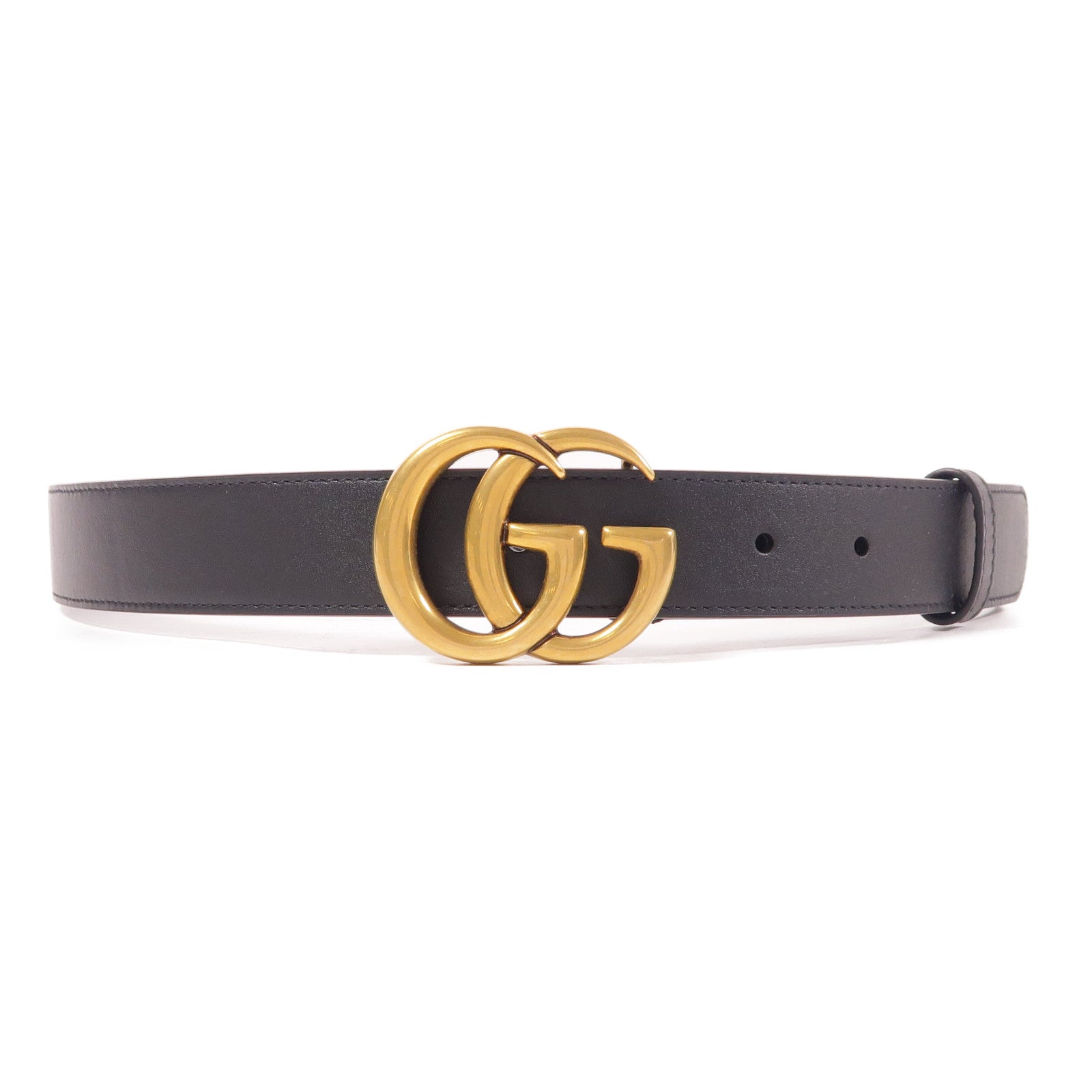 GUCCI 皮革GG Marmont Thin Belt皮帶