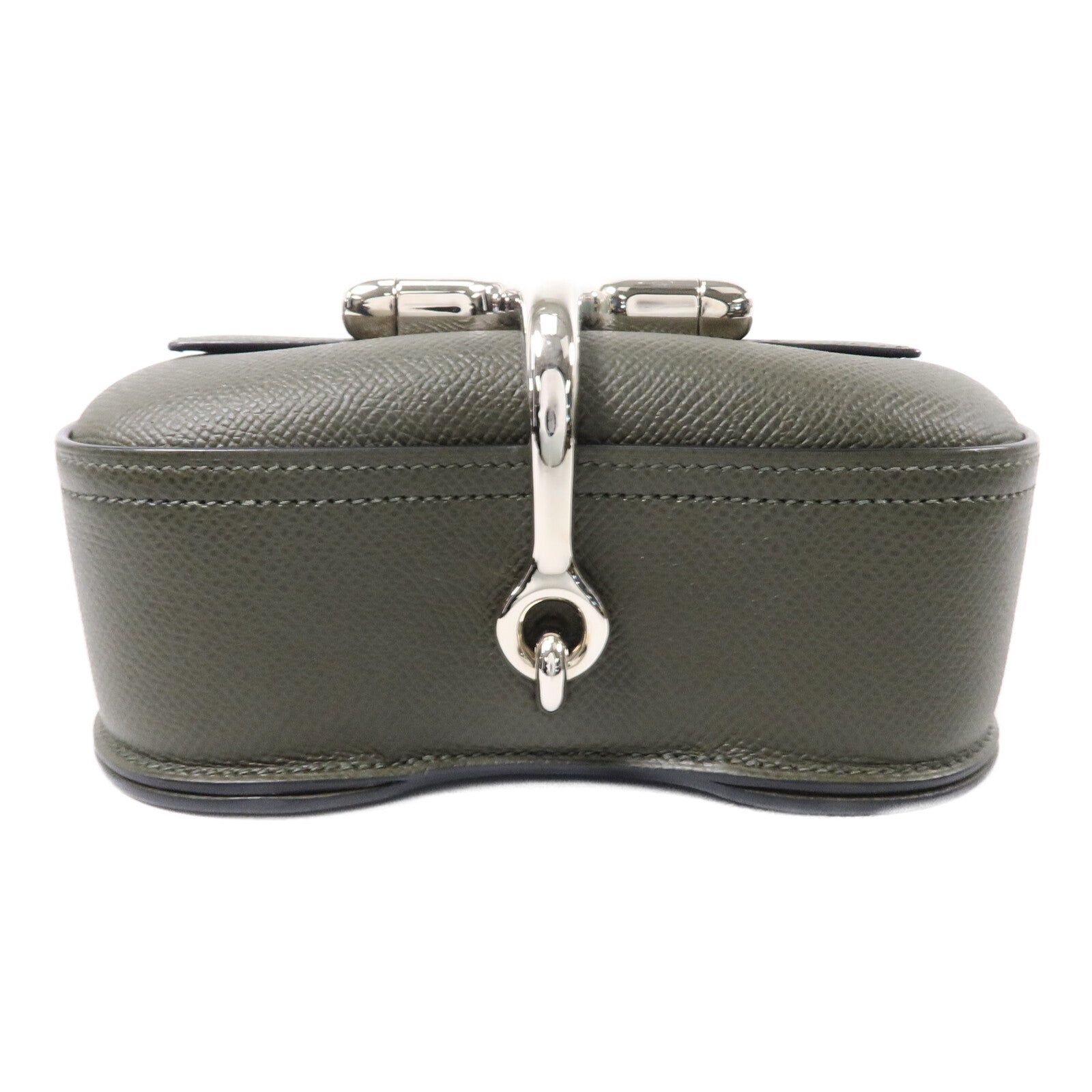 HERMES Epsom皮革Della Cavalleria Mini肩背袋Vert de Gris