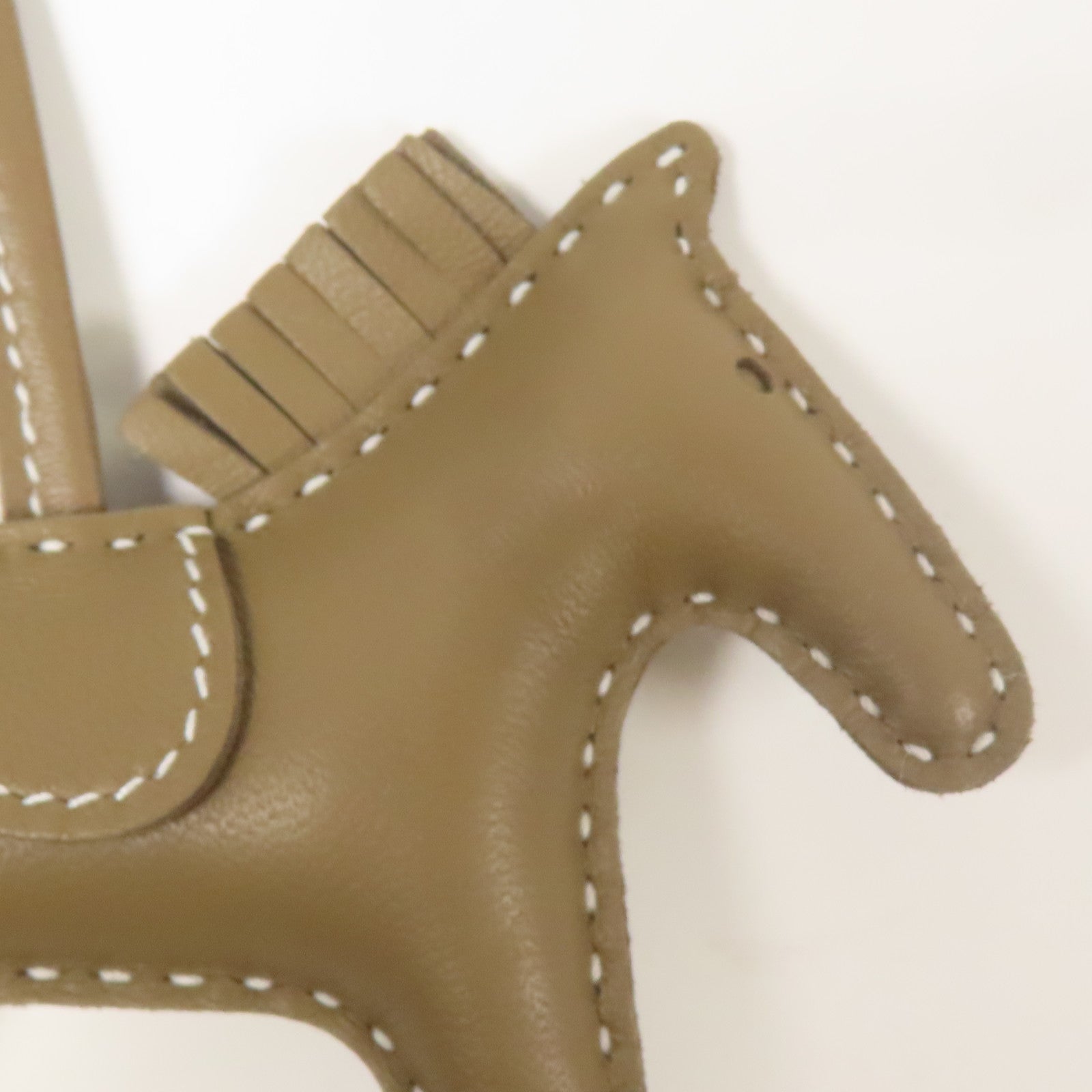HERMES Milo皮革Rodeo掛飾Etoupe